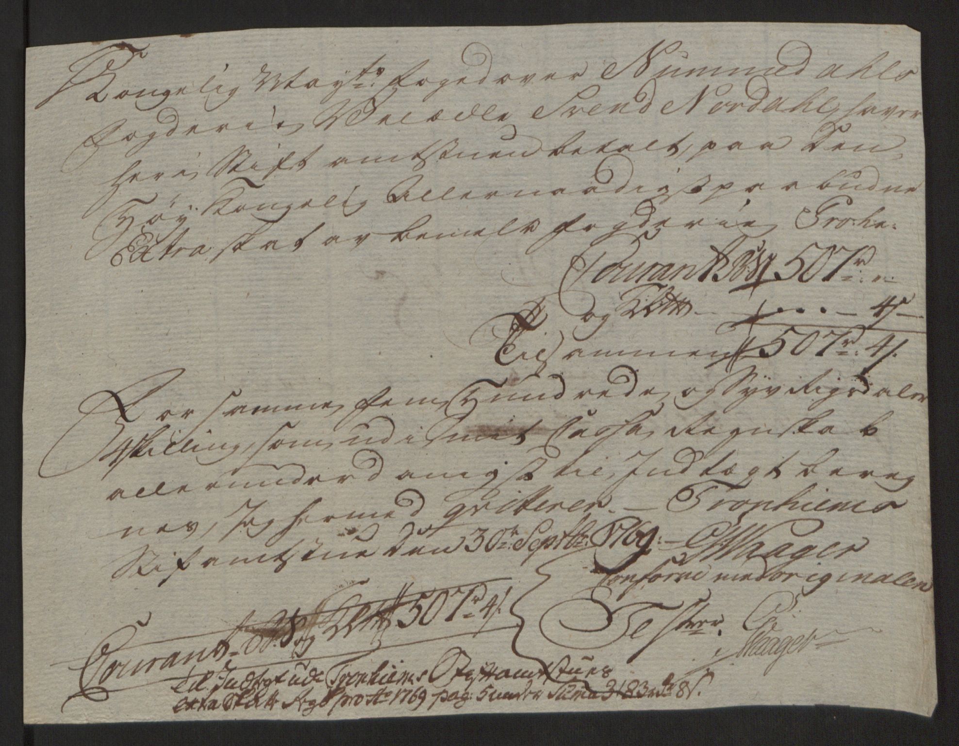 Rentekammeret inntil 1814, Reviderte regnskaper, Fogderegnskap, AV/RA-EA-4092/R64/L4502: Ekstraskatten Namdal, 1762-1772, p. 333