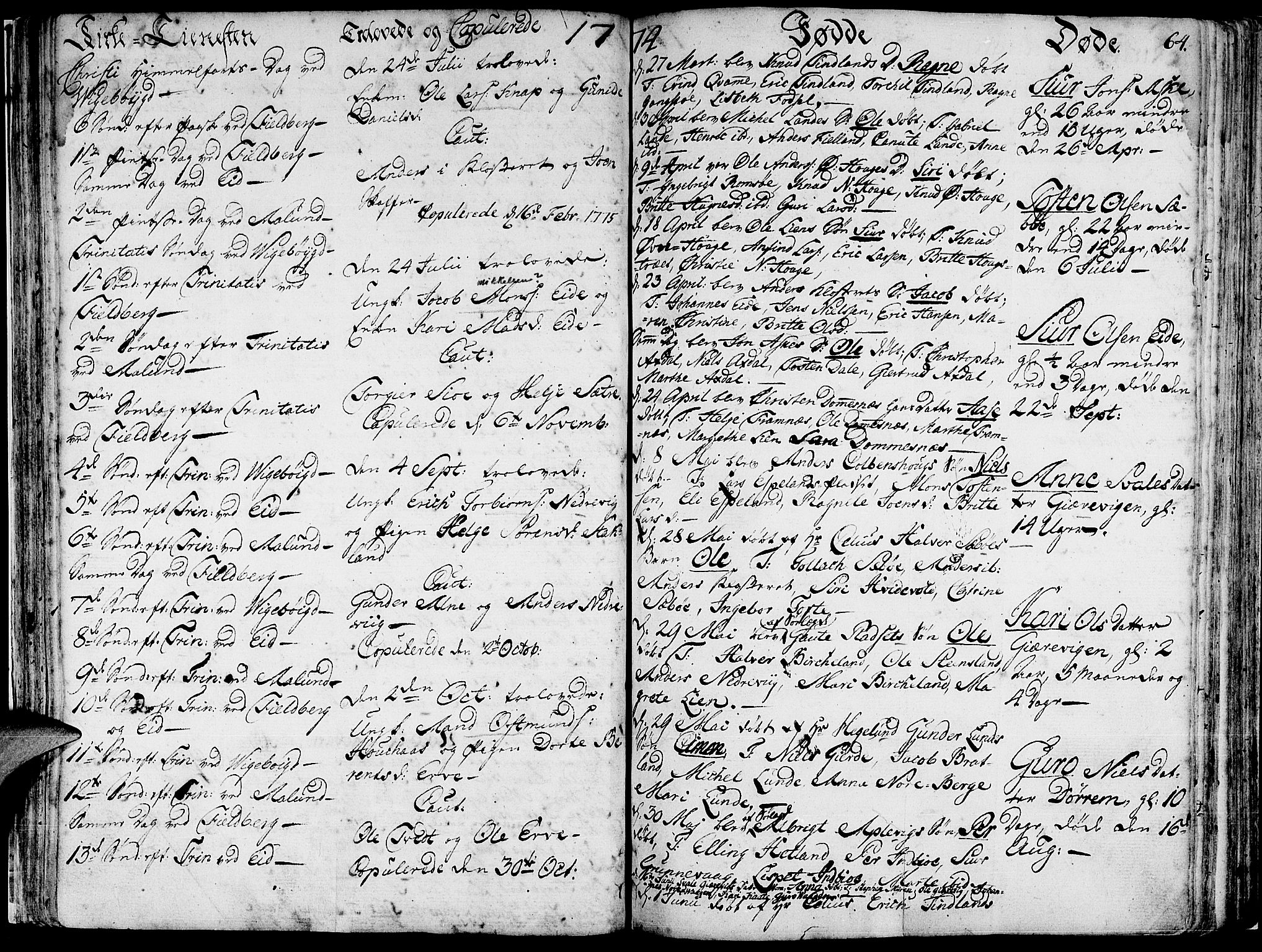 Fjelberg sokneprestembete, SAB/A-75201/H/Haa: Parish register (official) no. A 2, 1760-1788, p. 64