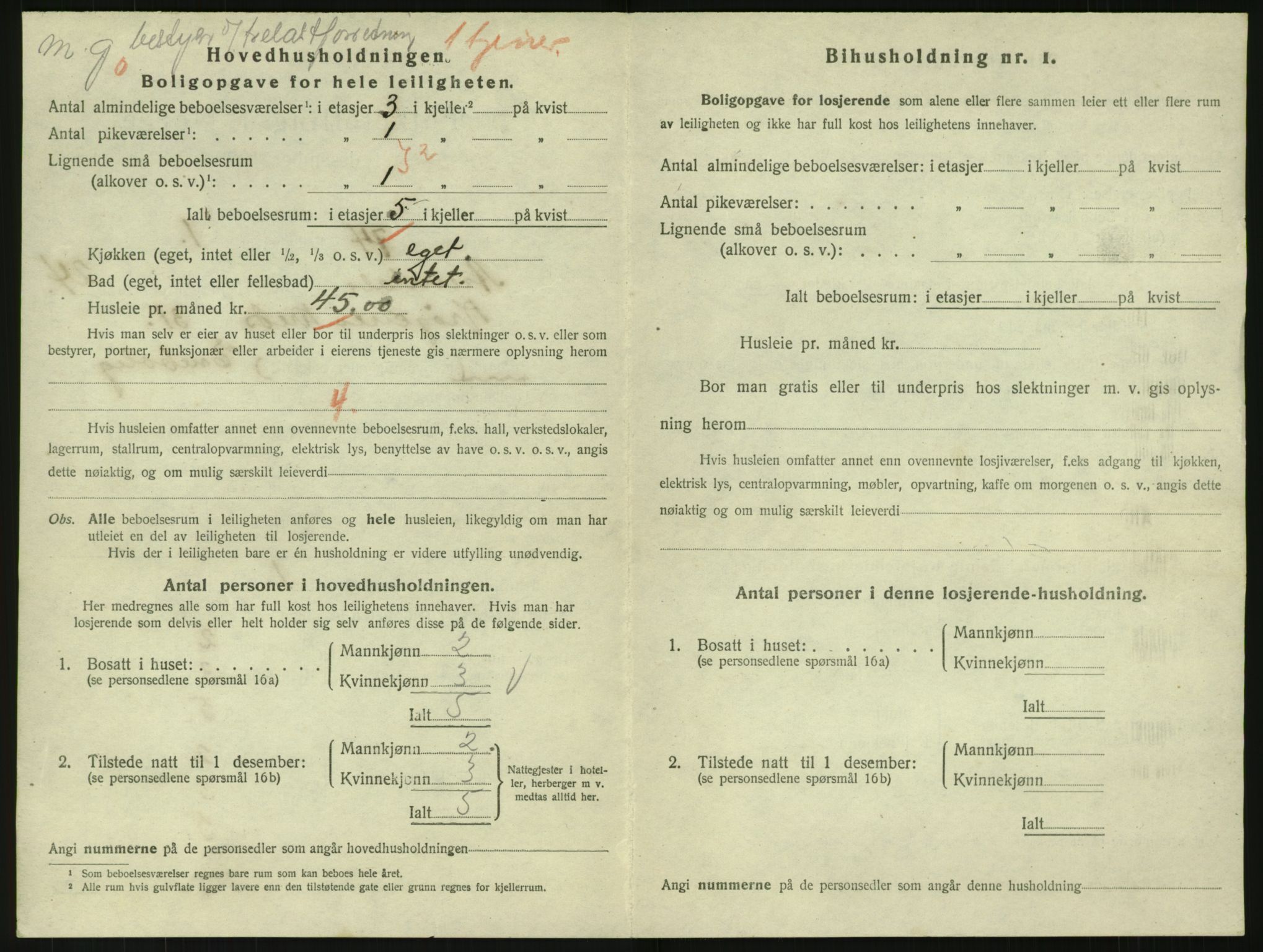 SAK, 1920 census for Arendal, 1920, p. 9155