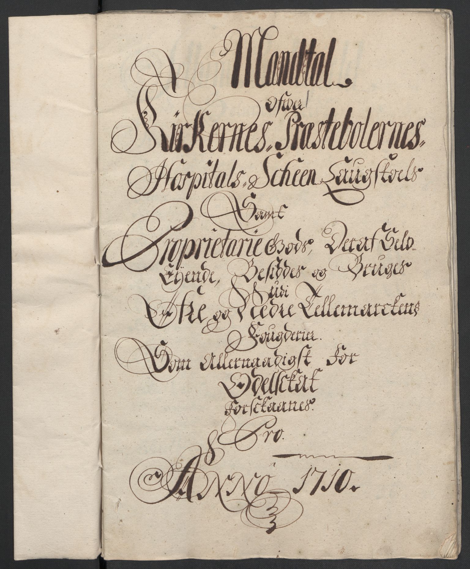 Rentekammeret inntil 1814, Reviderte regnskaper, Fogderegnskap, RA/EA-4092/R36/L2119: Fogderegnskap Øvre og Nedre Telemark og Bamble, 1710, p. 80