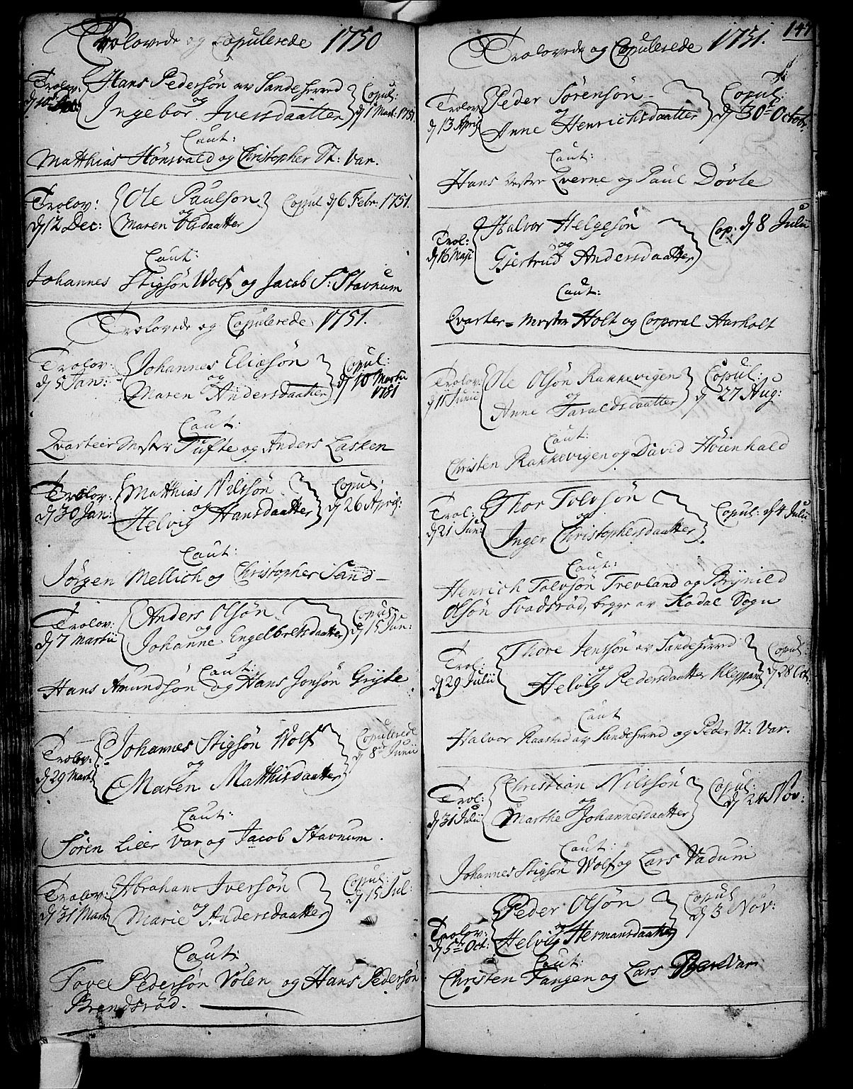 Stokke kirkebøker, SAKO/A-320/F/Fa/L0002: Parish register (official) no. I 2, 1732-1770, p. 147
