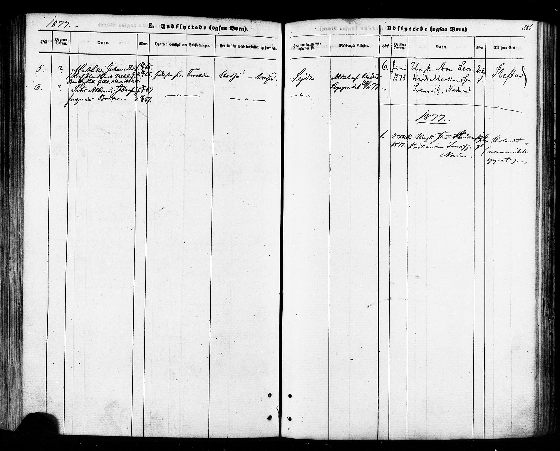 Tana sokneprestkontor, SATØ/S-1334/H/Ha/L0002kirke: Parish register (official) no. 2 /1, 1861-1877, p. 286