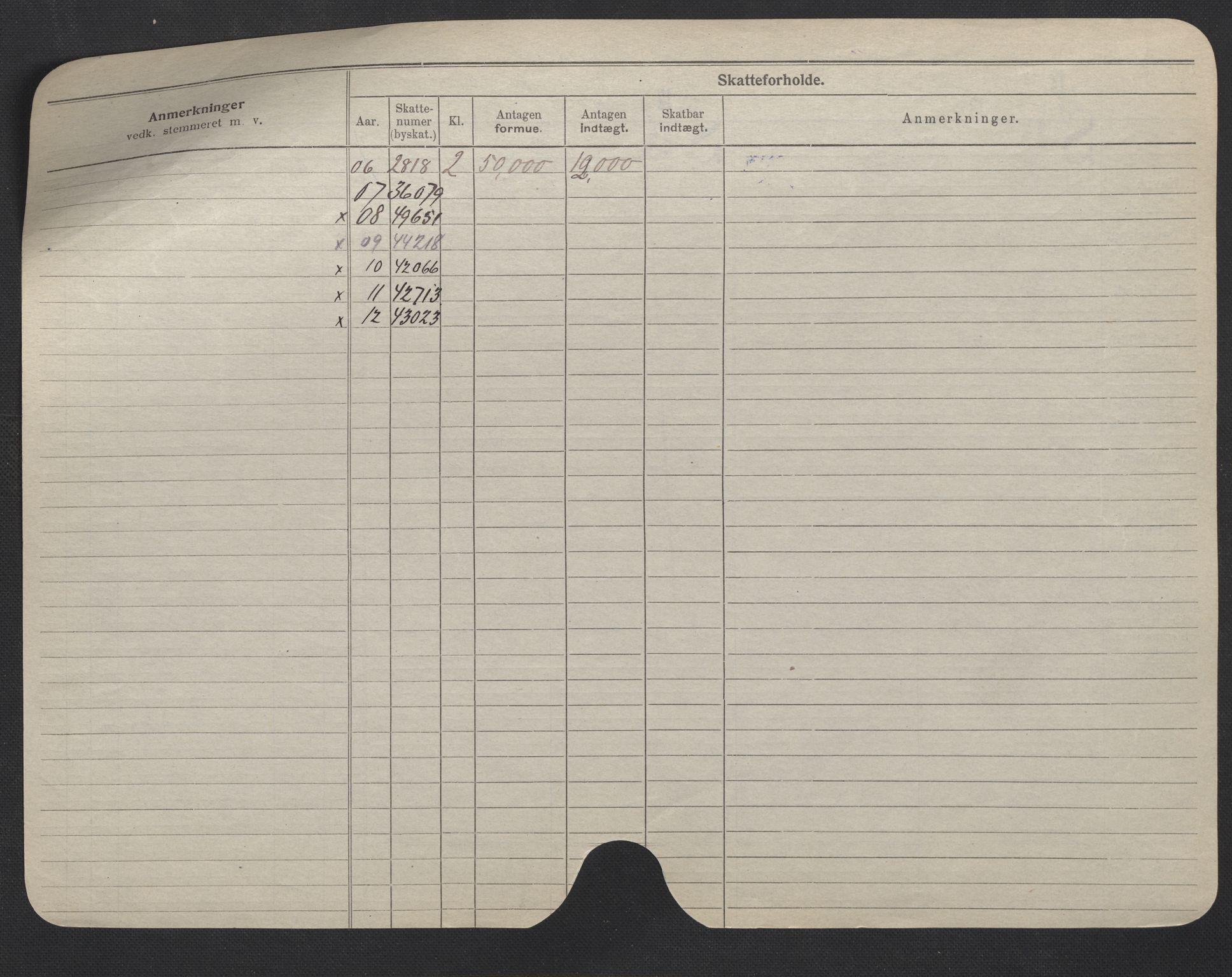 Oslo folkeregister, Registerkort, AV/SAO-A-11715/F/Fa/Fac/L0007: Menn, 1906-1914, p. 174b