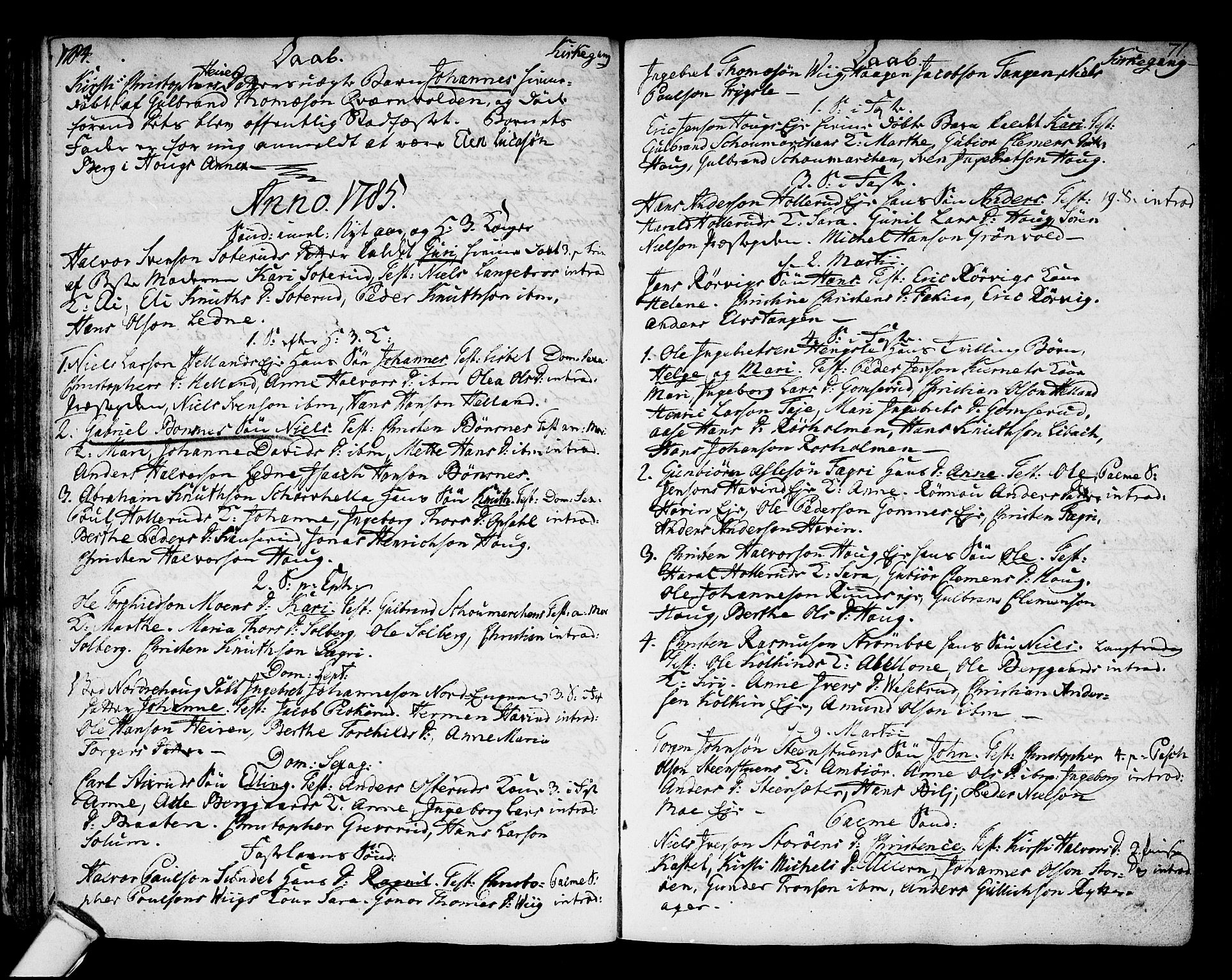 Hole kirkebøker, SAKO/A-228/F/Fa/L0002: Parish register (official) no. I 2, 1766-1814, p. 71