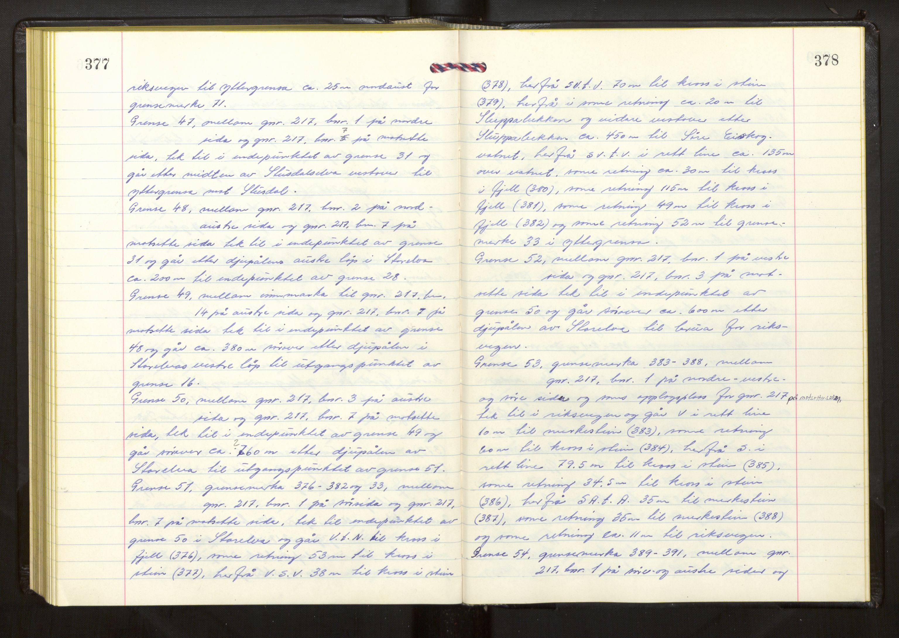 Hordaland jordskiftedøme - II Ytre Nordhordland jordskiftedistrikt, AV/SAB-A-6901/A/Aa/L0046: Forhandlingsprotokoll, 1965-1969, p. 377-378