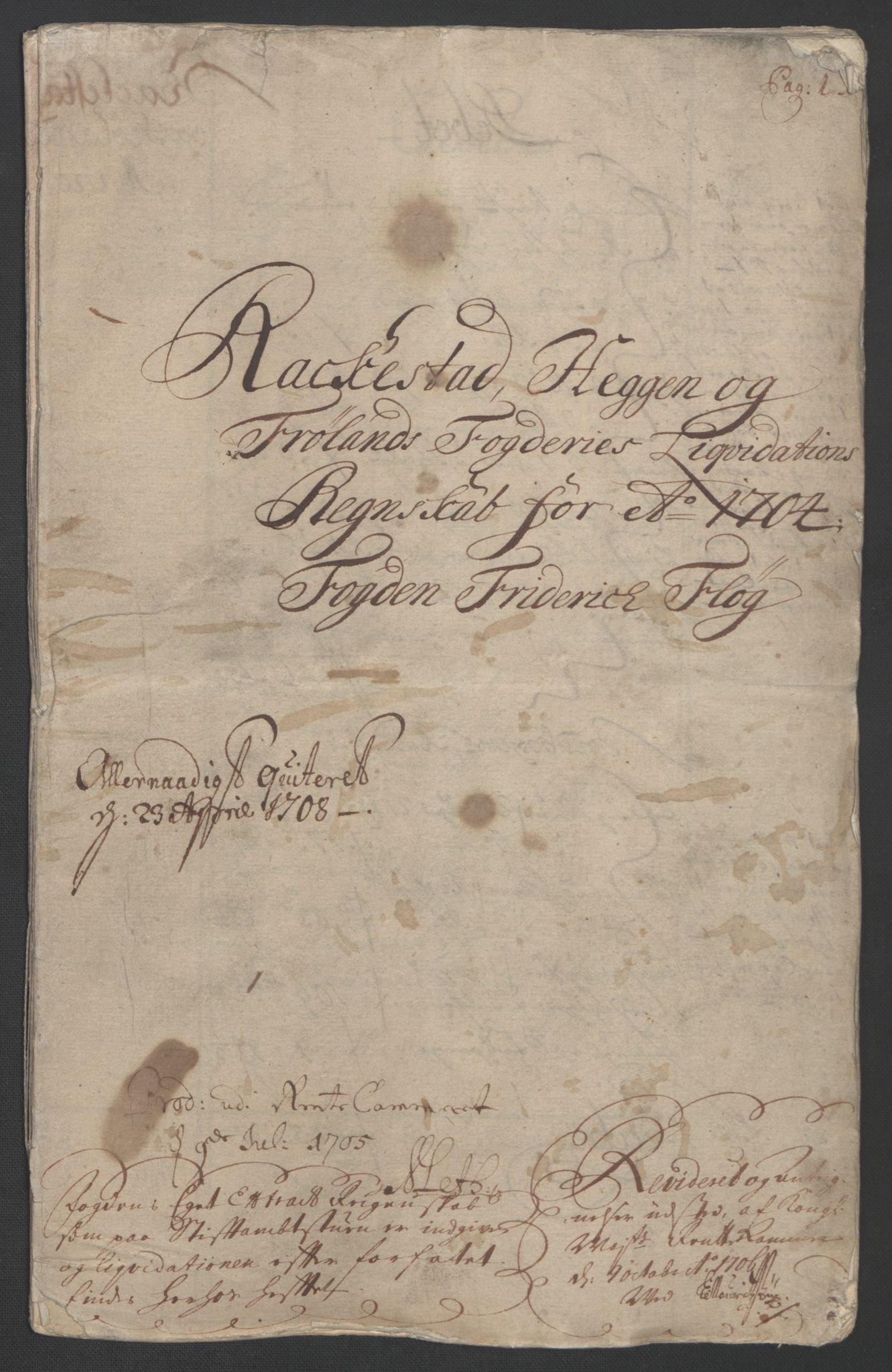 Rentekammeret inntil 1814, Reviderte regnskaper, Fogderegnskap, RA/EA-4092/R07/L0296: Fogderegnskap Rakkestad, Heggen og Frøland, 1704, p. 3