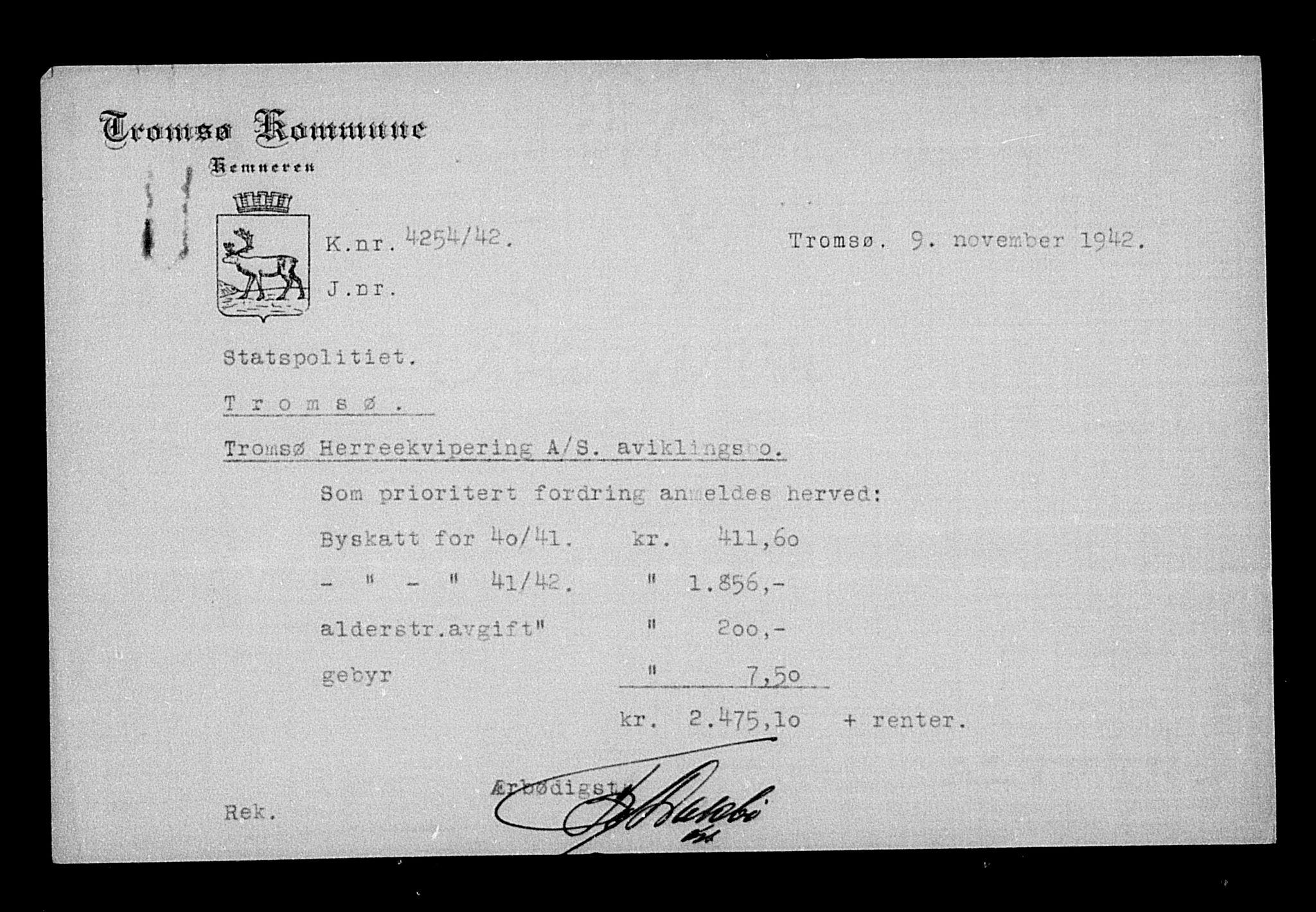 Justisdepartementet, Tilbakeføringskontoret for inndratte formuer, AV/RA-S-1564/H/Hc/Hcb/L0916: --, 1945-1947, p. 916