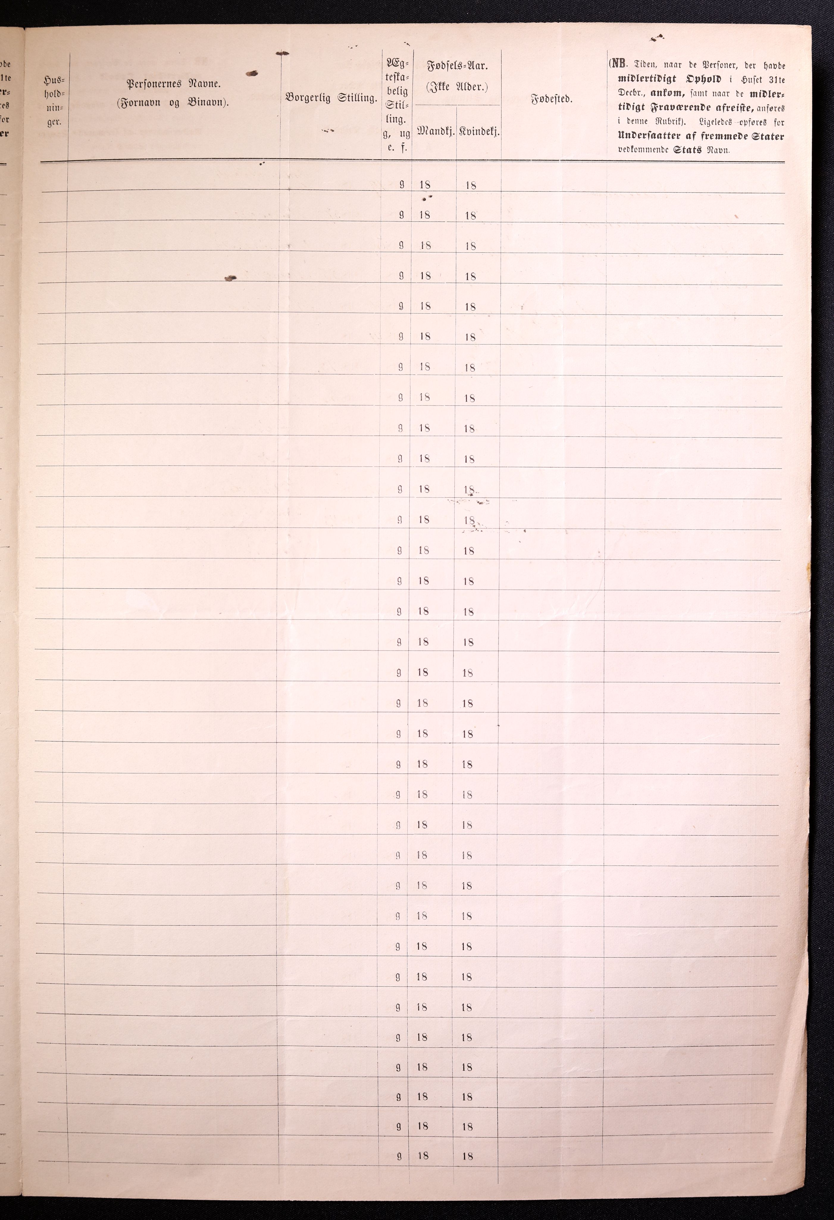 RA, 1870 census for 0101 Fredrikshald, 1870, p. 761