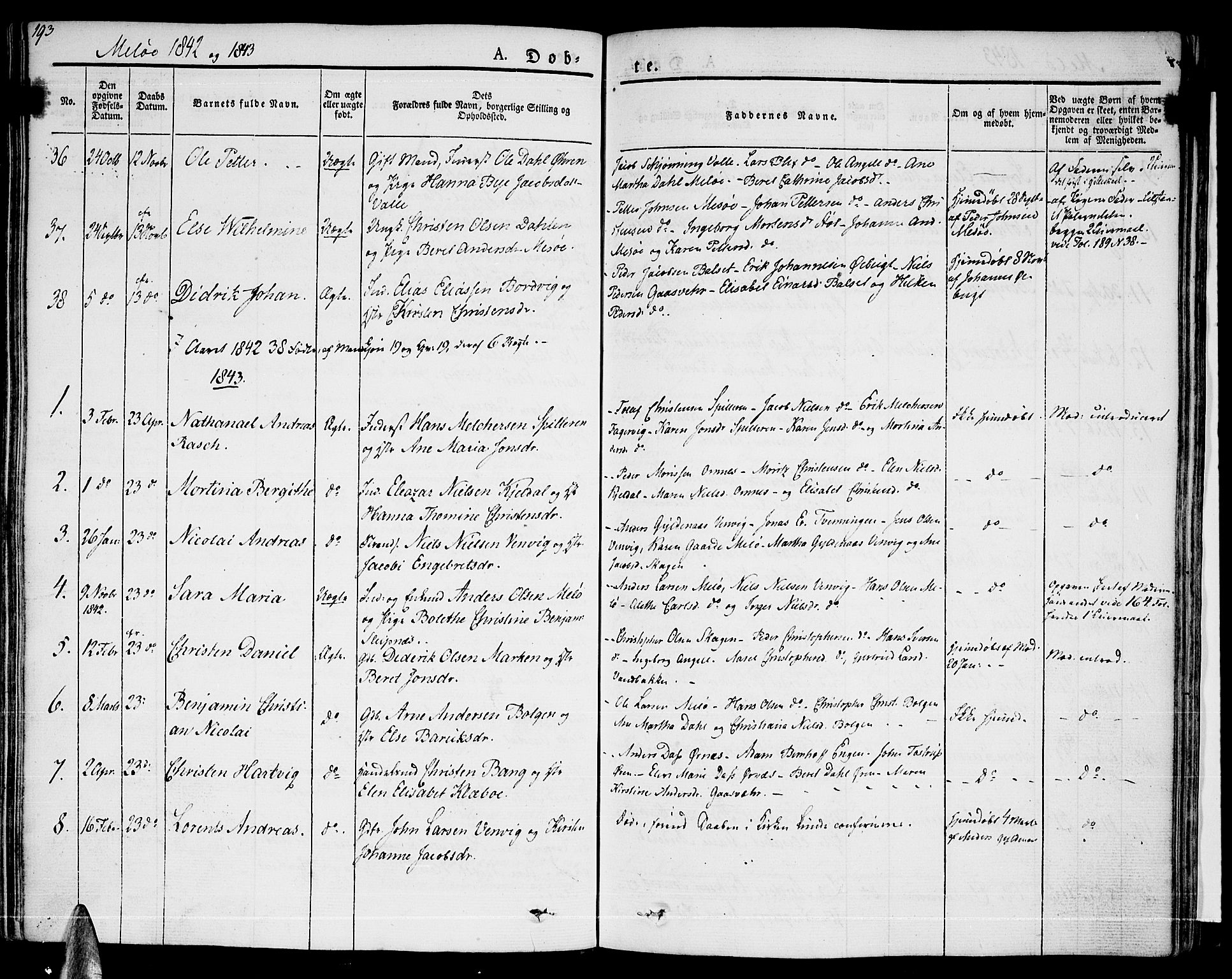 Ministerialprotokoller, klokkerbøker og fødselsregistre - Nordland, SAT/A-1459/841/L0598: Parish register (official) no. 841A06 /2, 1825-1844, p. 192