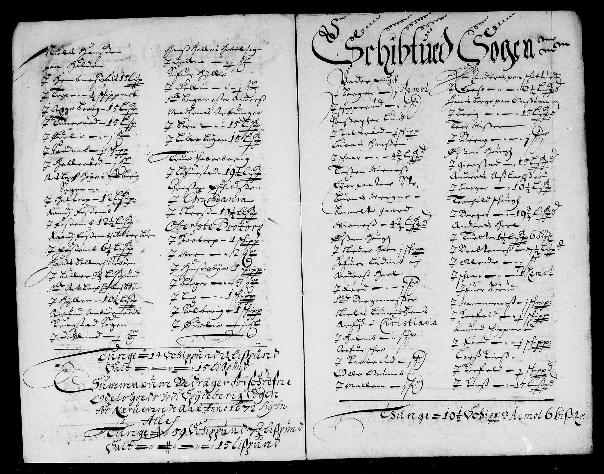 Rentekammeret inntil 1814, Reviderte regnskaper, Stiftamtstueregnskaper, Landkommissariatet på Akershus og Akershus stiftamt, AV/RA-EA-5869/R/Rb/L0085: Akershus stiftamt, 1672