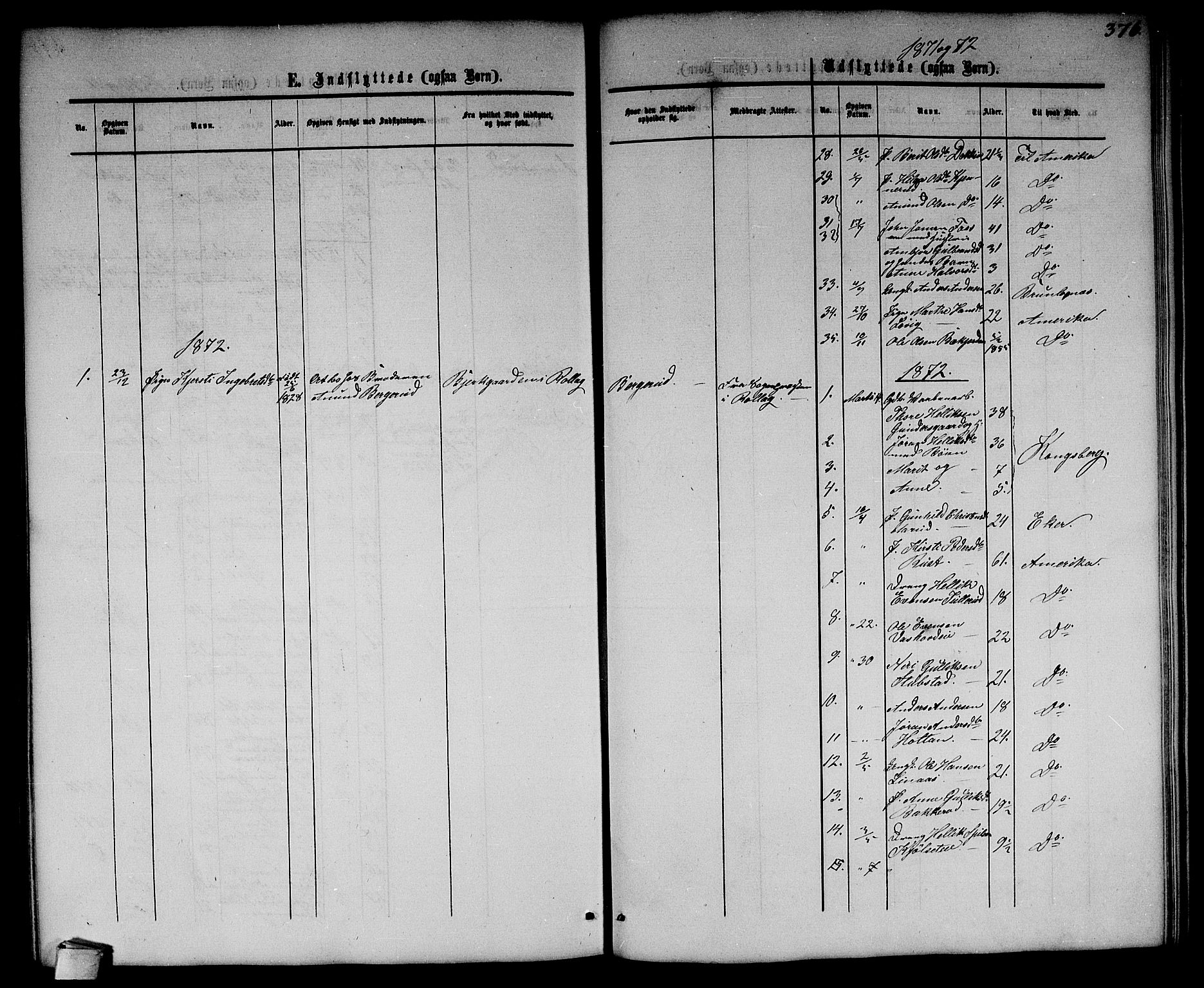 Flesberg kirkebøker, SAKO/A-18/G/Ga/L0003: Parish register (copy) no. I 3, 1861-1889, p. 376