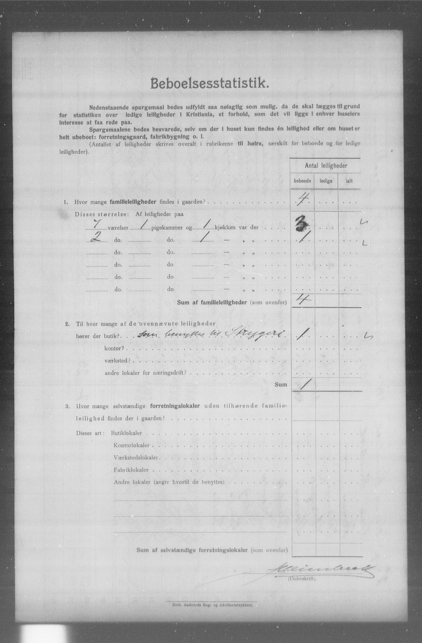 OBA, Municipal Census 1904 for Kristiania, 1904, p. 22786