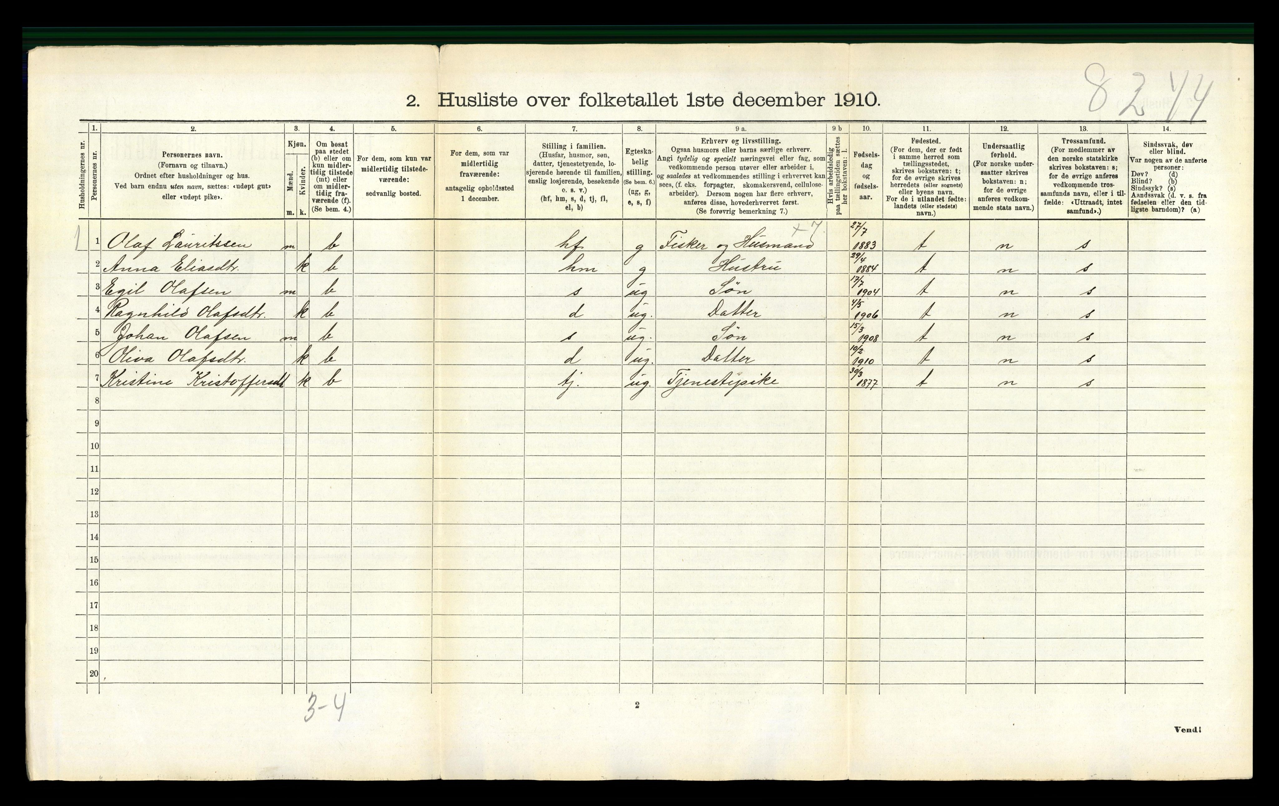 RA, 1910 census for Rødøy, 1910, p. 428