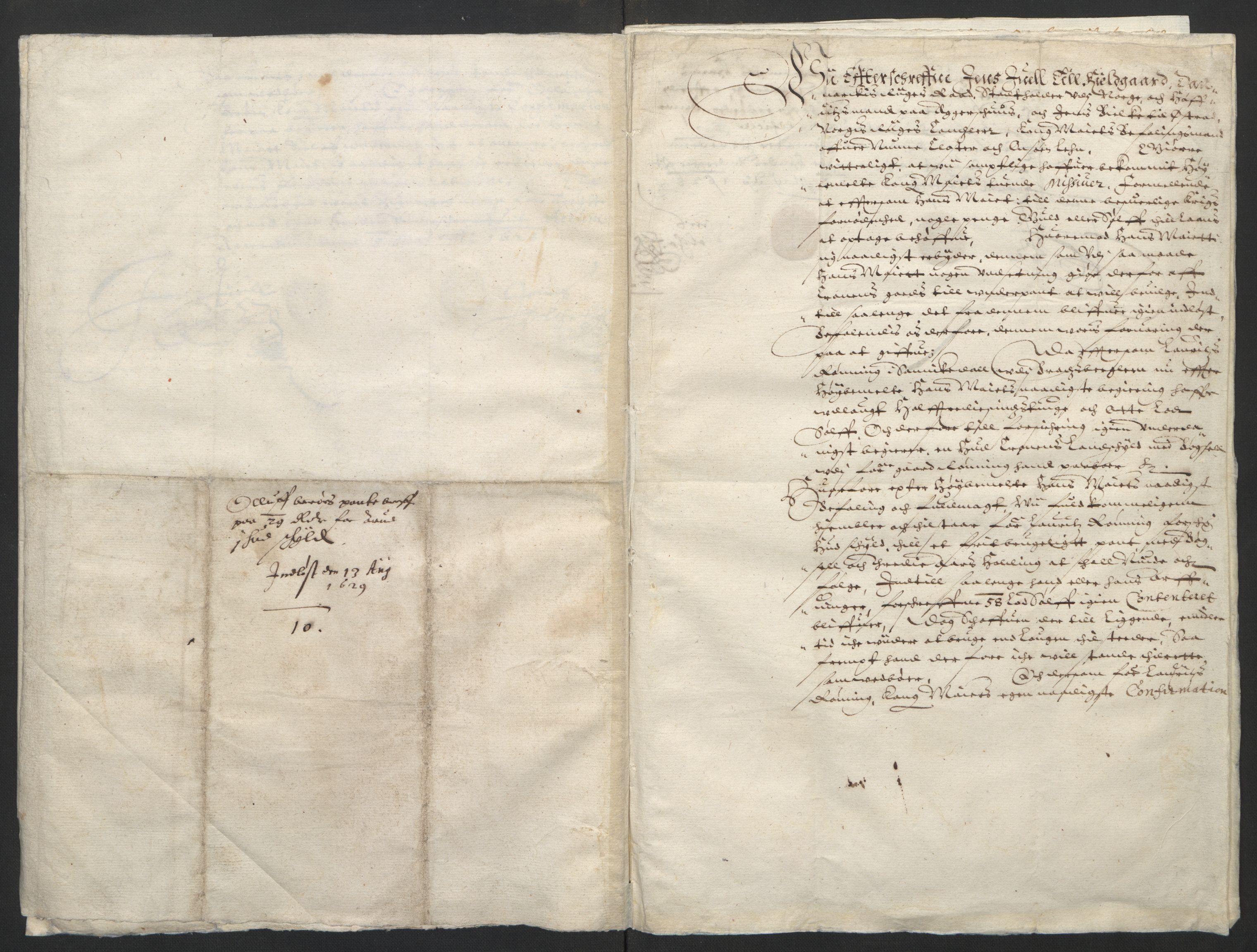 Rentekammeret inntil 1814, Reviderte regnskaper, Lensregnskaper, AV/RA-EA-5023/R/Rb/Rbp/L0013: Bratsberg len, 1628-1630