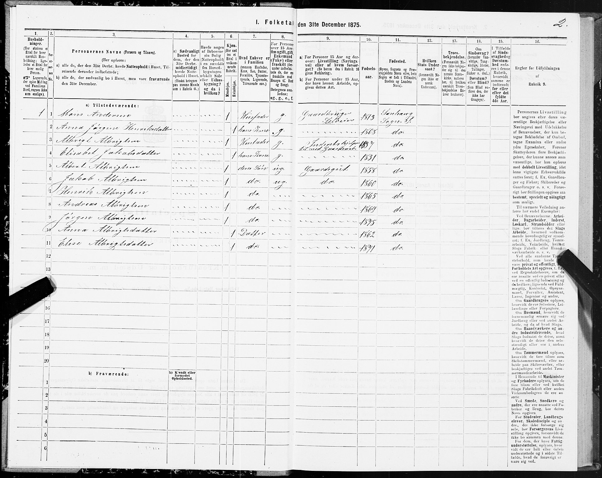 SAT, 1875 census for 1729P Inderøy, 1875, p. 4002