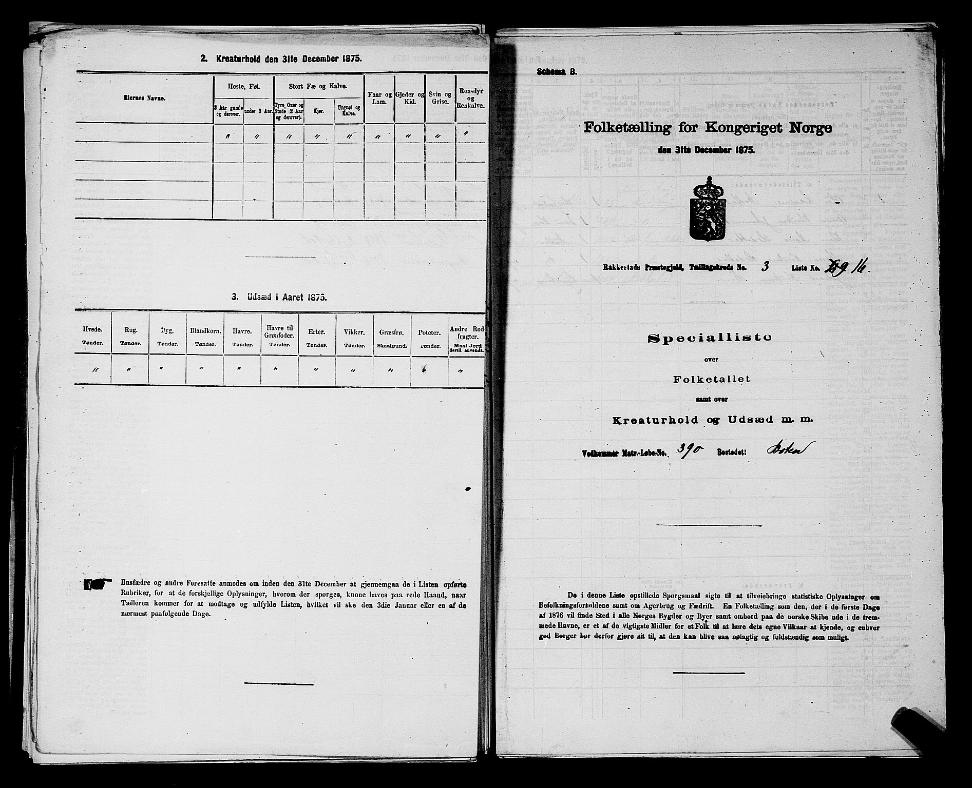 RA, 1875 census for 0128P Rakkestad, 1875, p. 527