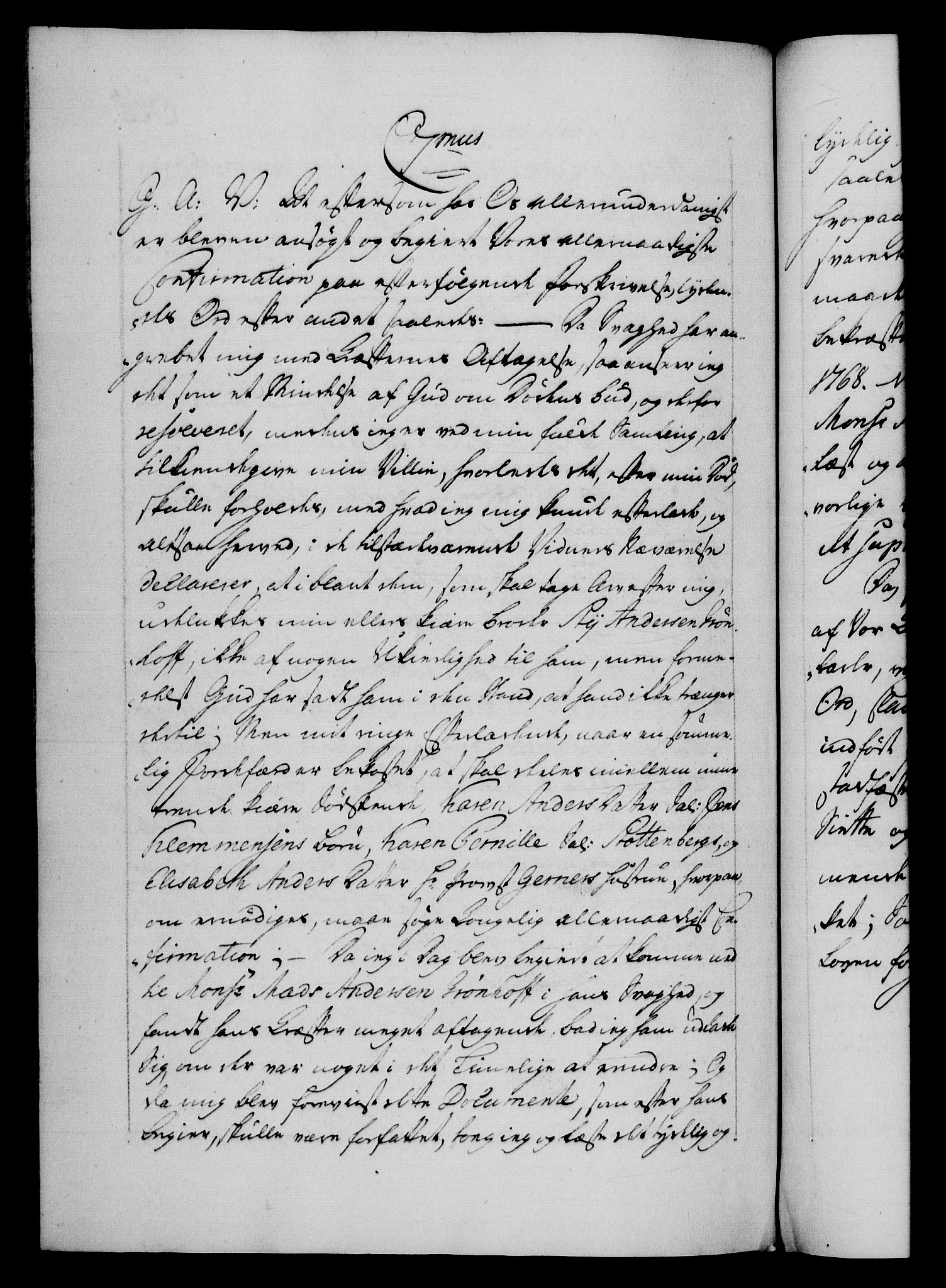 Danske Kanselli 1572-1799, AV/RA-EA-3023/F/Fc/Fca/Fcaa/L0043: Norske registre, 1766-1768, p. 640b