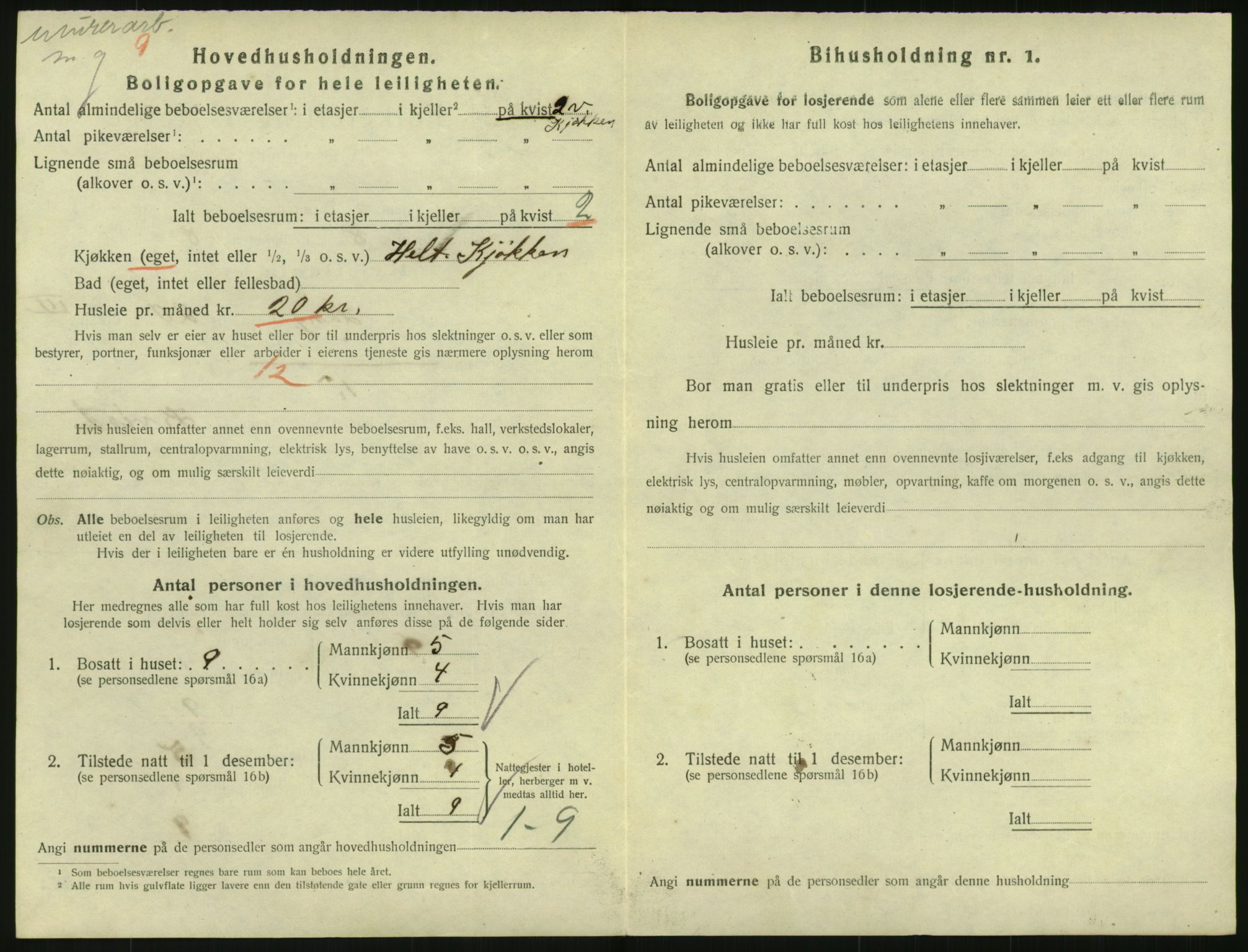 SAO, 1920 census for Kristiania, 1920, p. 57595