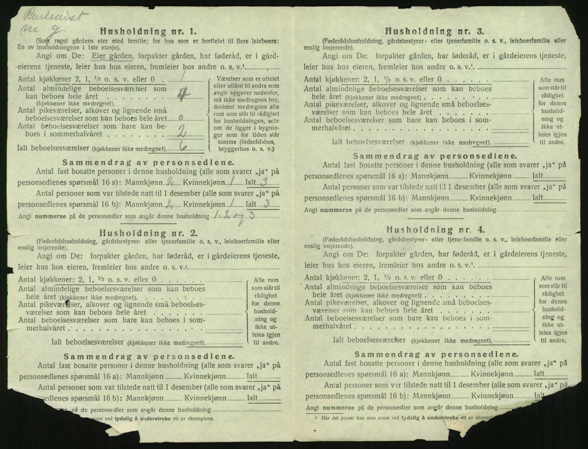 SAST, 1920 census for Finnøy, 1920, p. 663