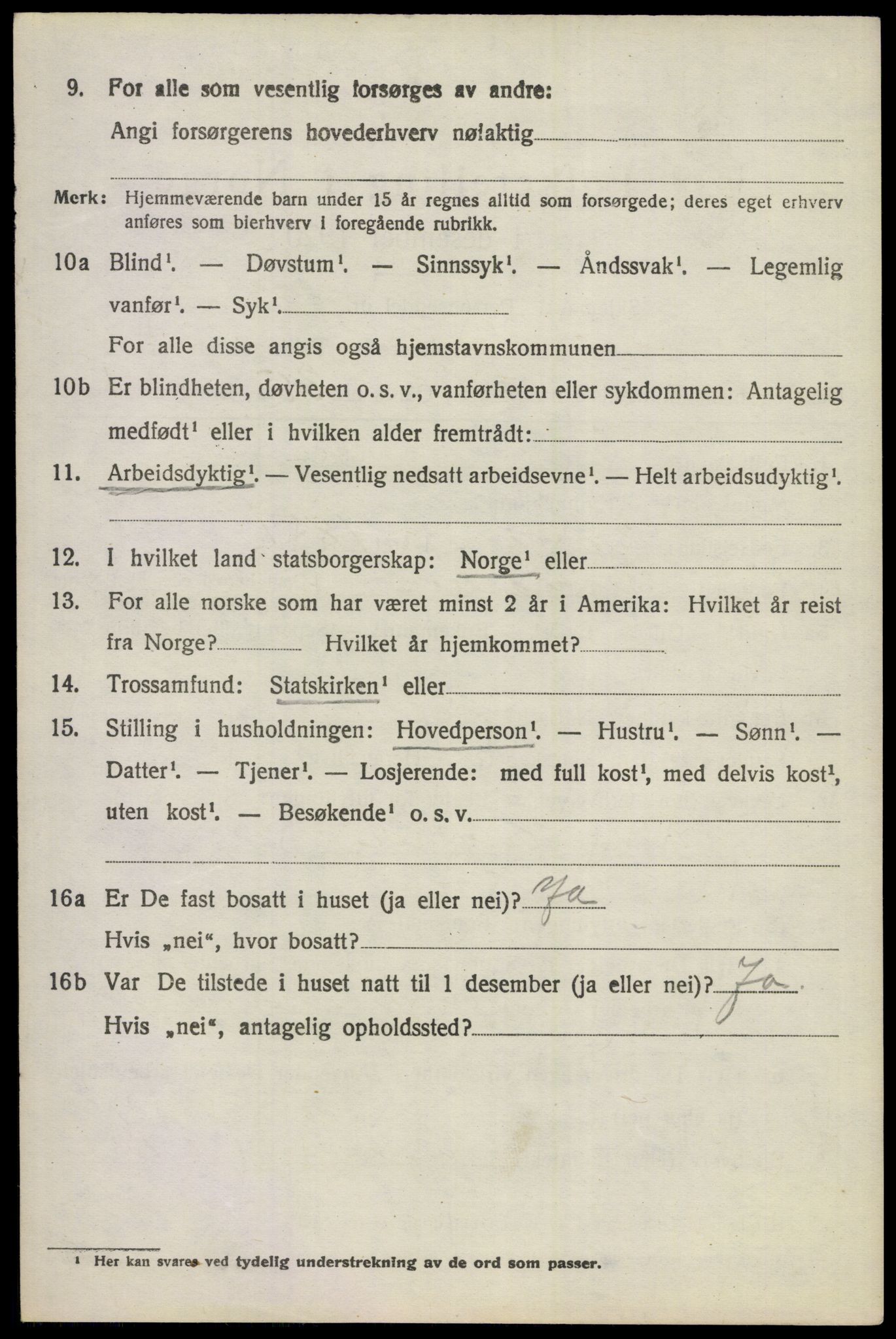 SAKO, 1920 census for Ådal, 1920, p. 6609