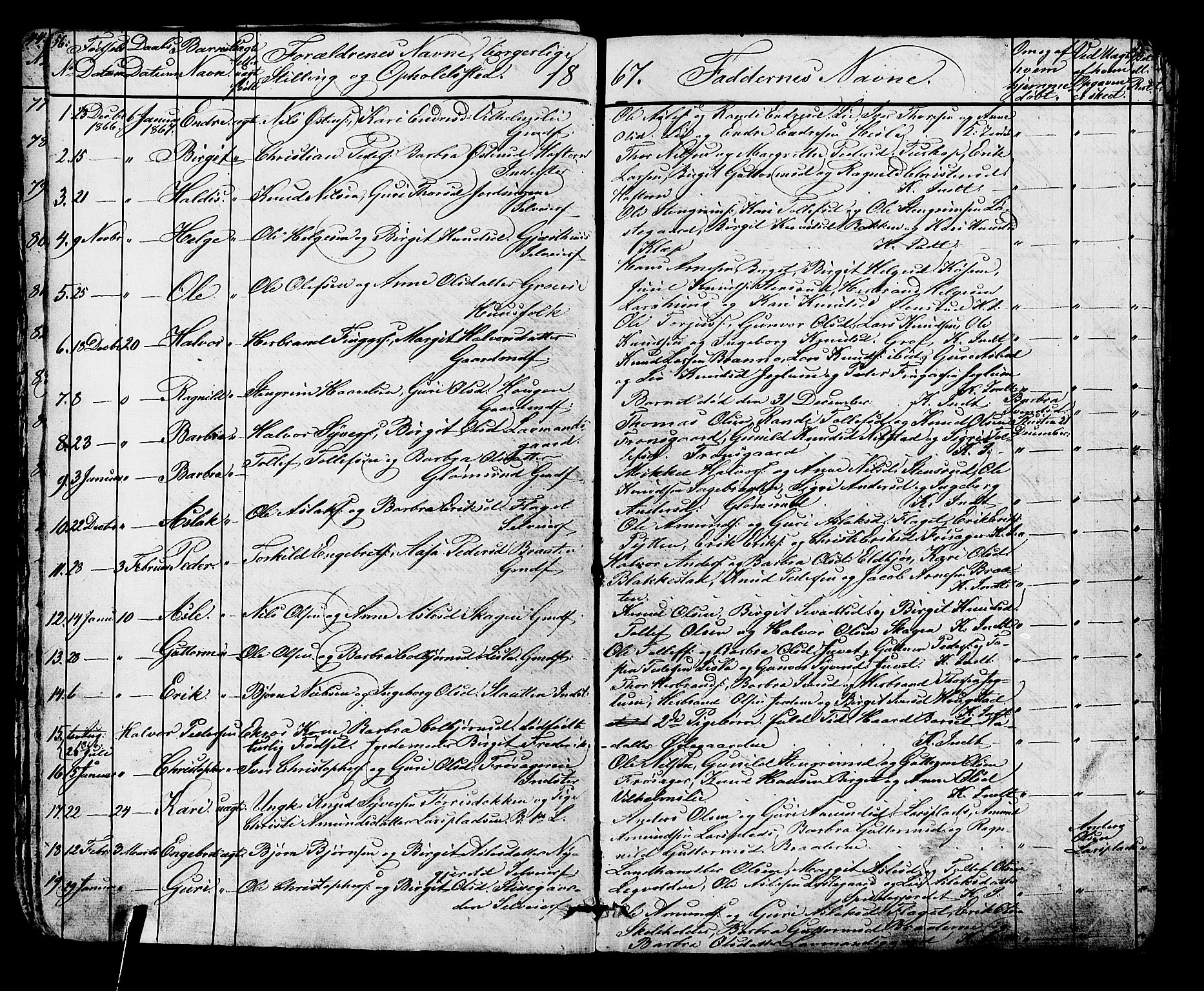 Gol kirkebøker, AV/SAKO-A-226/G/Ga/L0002: Parish register (copy) no. I 2, 1860-1887, p. 56-57