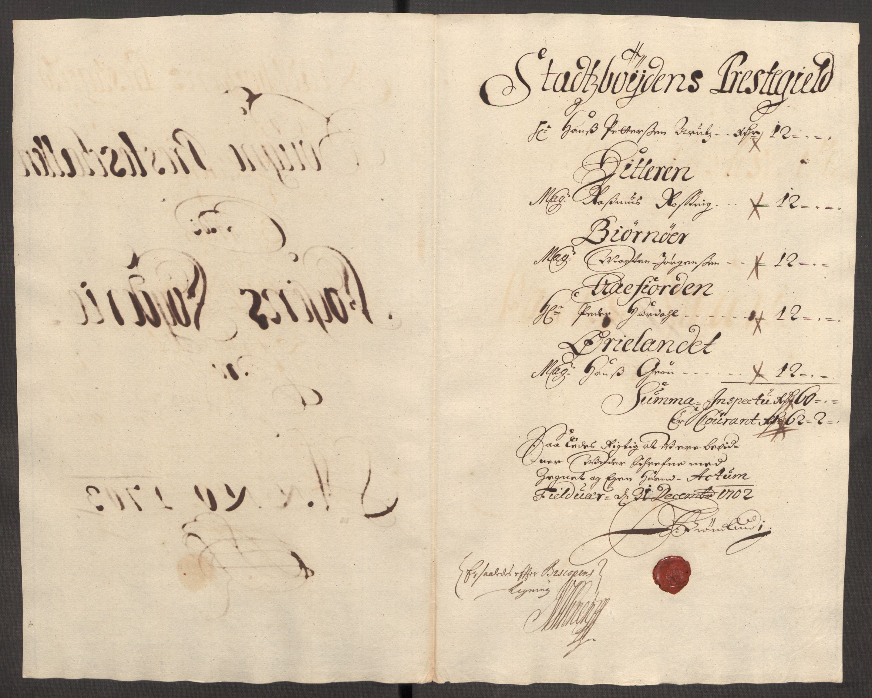 Rentekammeret inntil 1814, Reviderte regnskaper, Fogderegnskap, RA/EA-4092/R57/L3855: Fogderegnskap Fosen, 1702-1703, p. 326