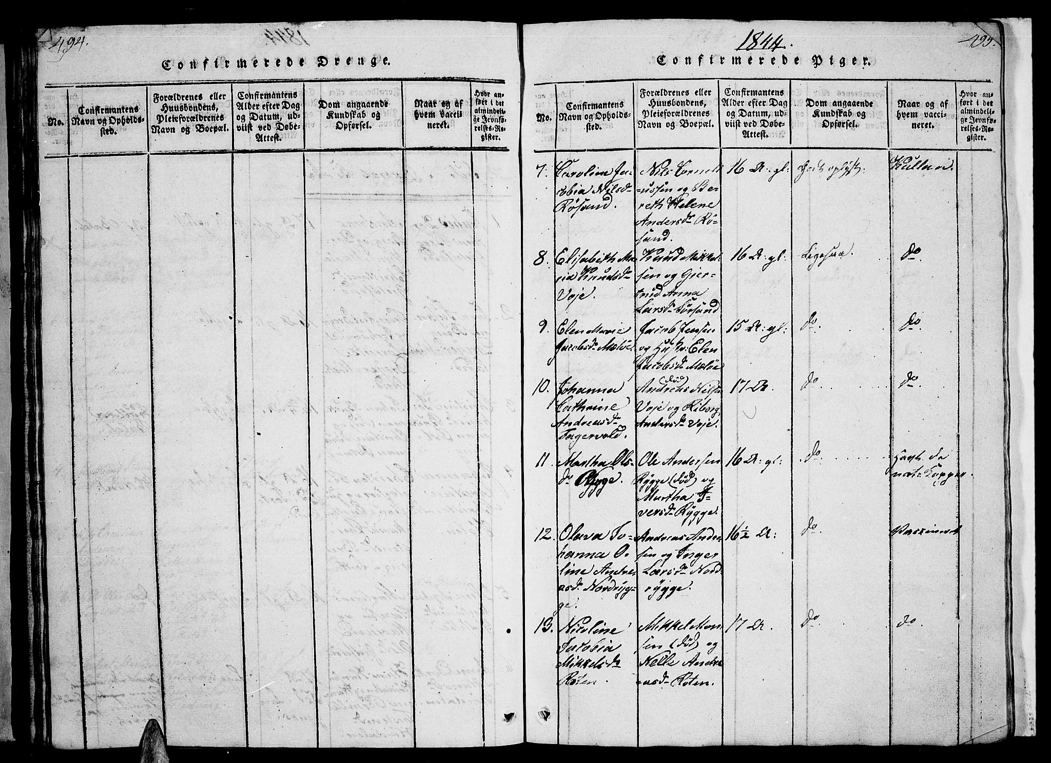 Ministerialprotokoller, klokkerbøker og fødselsregistre - Nordland, AV/SAT-A-1459/893/L1346: Parish register (copy) no. 893C01, 1820-1858, p. 494-495