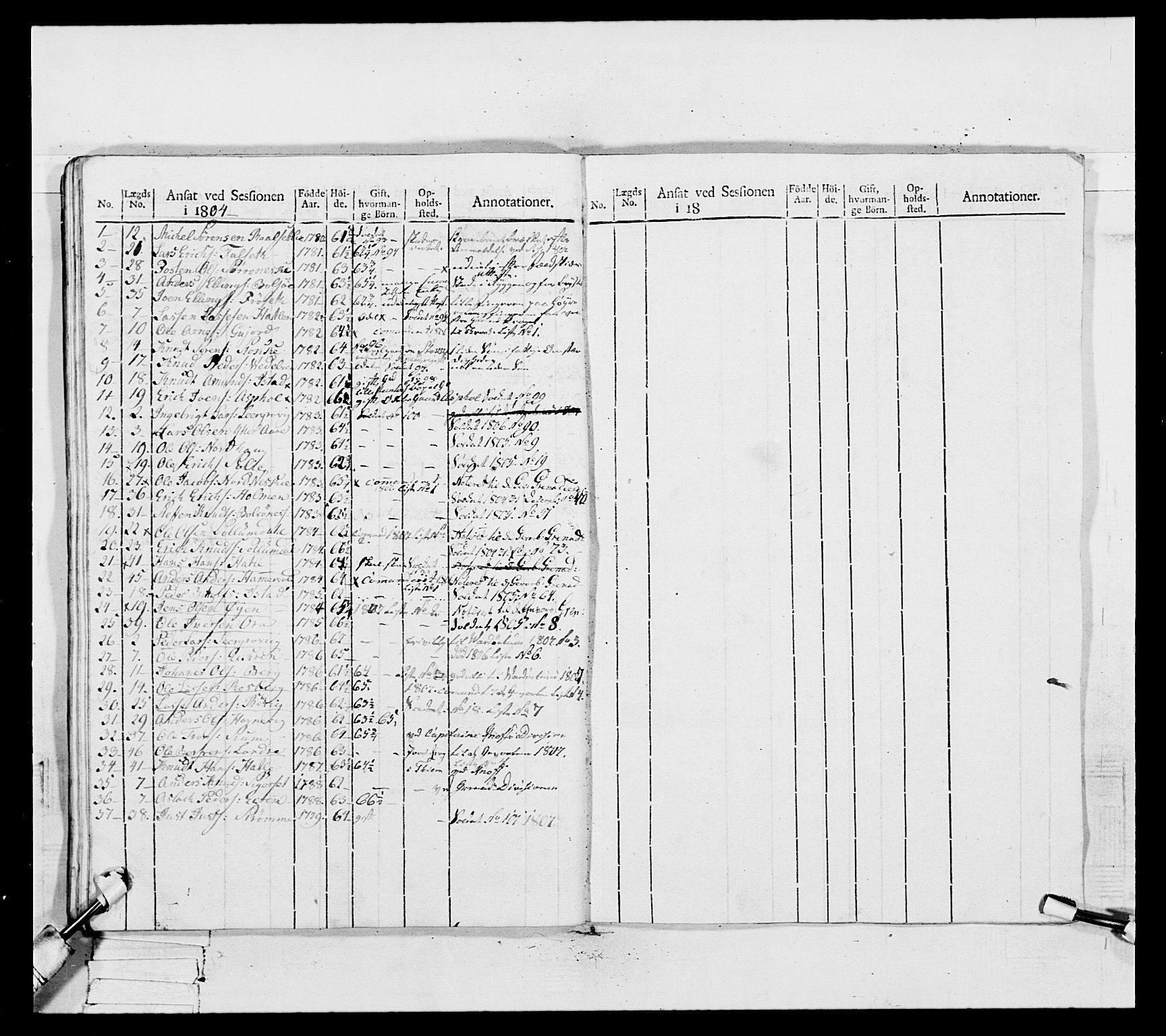 Generalitets- og kommissariatskollegiet, Det kongelige norske kommissariatskollegium, RA/EA-5420/E/Eh/L0082: 2. Trondheimske nasjonale infanteriregiment, 1804, p. 369