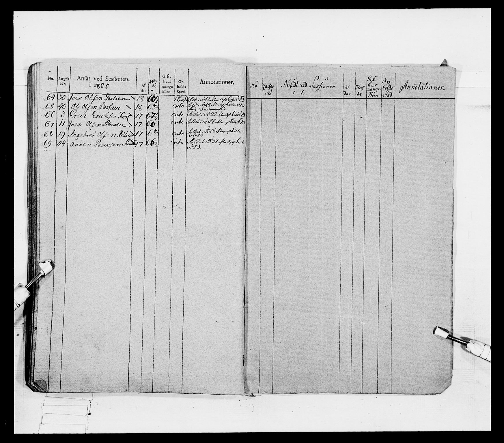 Generalitets- og kommissariatskollegiet, Det kongelige norske kommissariatskollegium, AV/RA-EA-5420/E/Eh/L0080: 2. Trondheimske nasjonale infanteriregiment, 1792-1800, p. 551