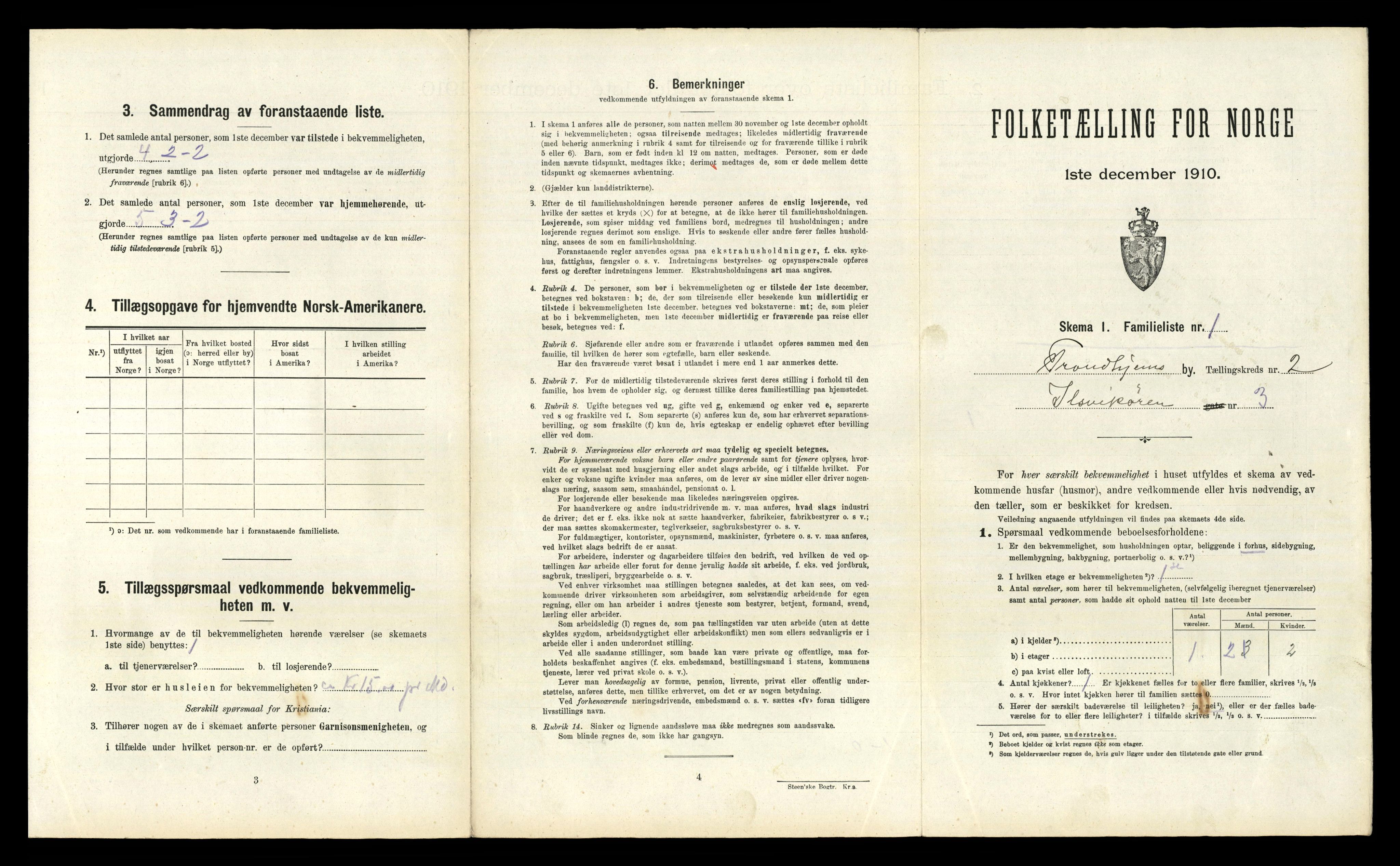 RA, 1910 census for Trondheim, 1910, p. 671