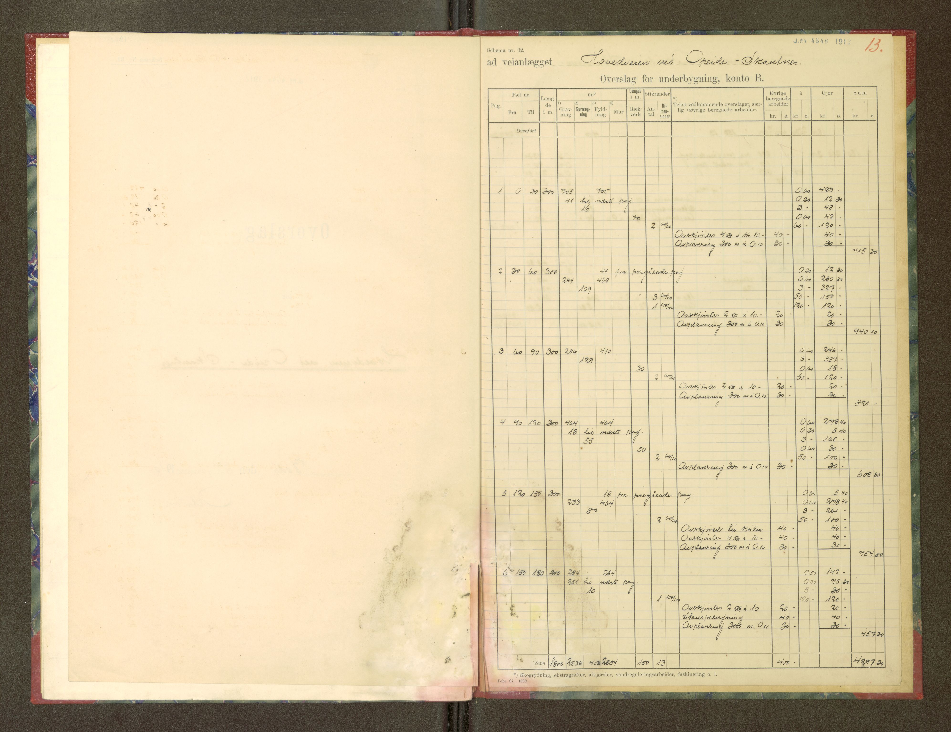 Nordland vegkontor, AV/SAT-A-4181/F/Fa/L0030: Hamarøy/Tysfjord, 1885-1948, p. 1562