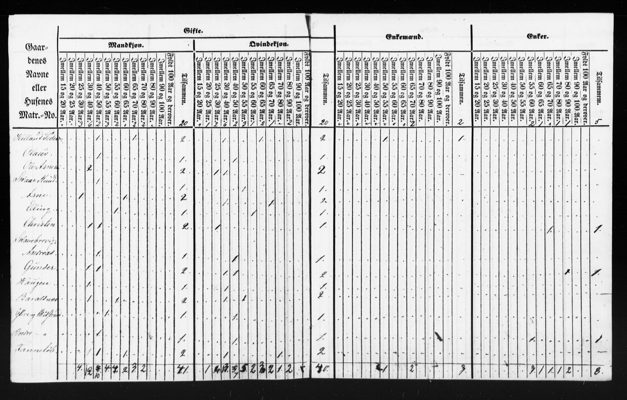 SAT, Census 1855 for Borgund, 1855, p. 14