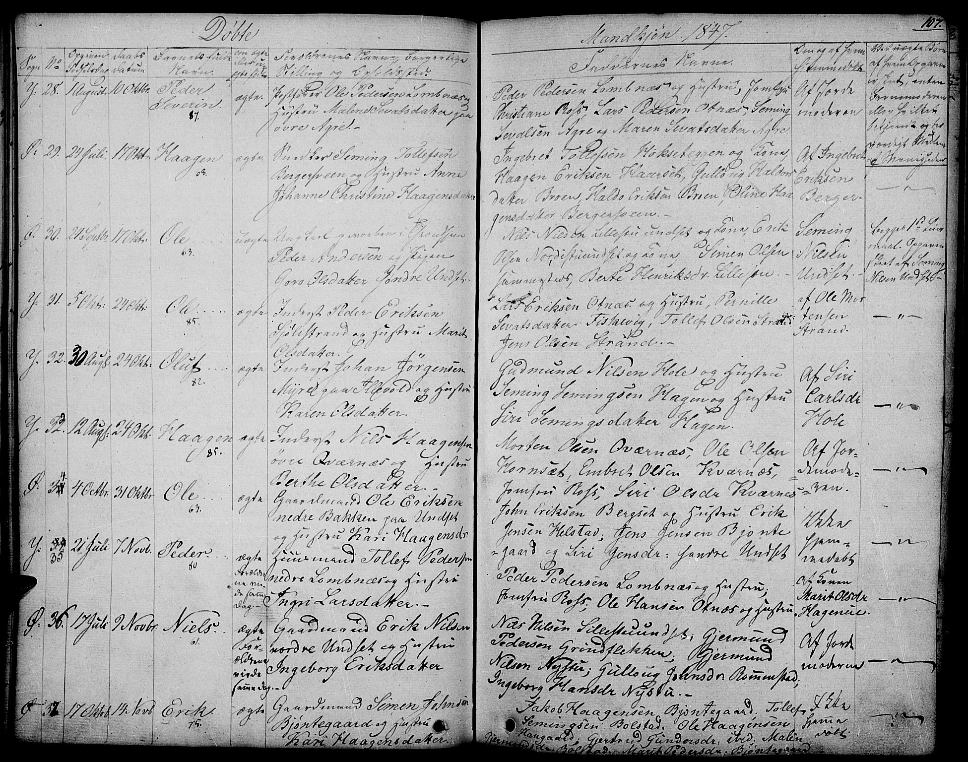 Rendalen prestekontor, AV/SAH-PREST-054/H/Ha/Haa/L0004: Parish register (official) no. 4, 1829-1852, p. 107