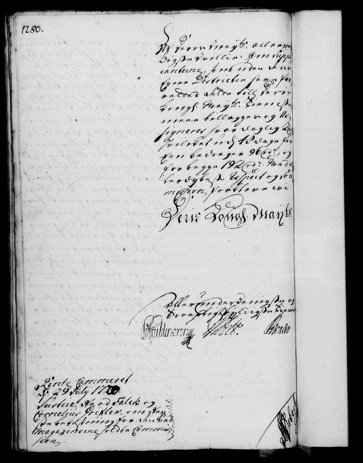 Rentekammeret, Kammerkanselliet, RA/EA-3111/G/Gf/Gfa/L0003: Norsk relasjons- og resolusjonsprotokoll (merket RK 52.3), 1720, p. 254