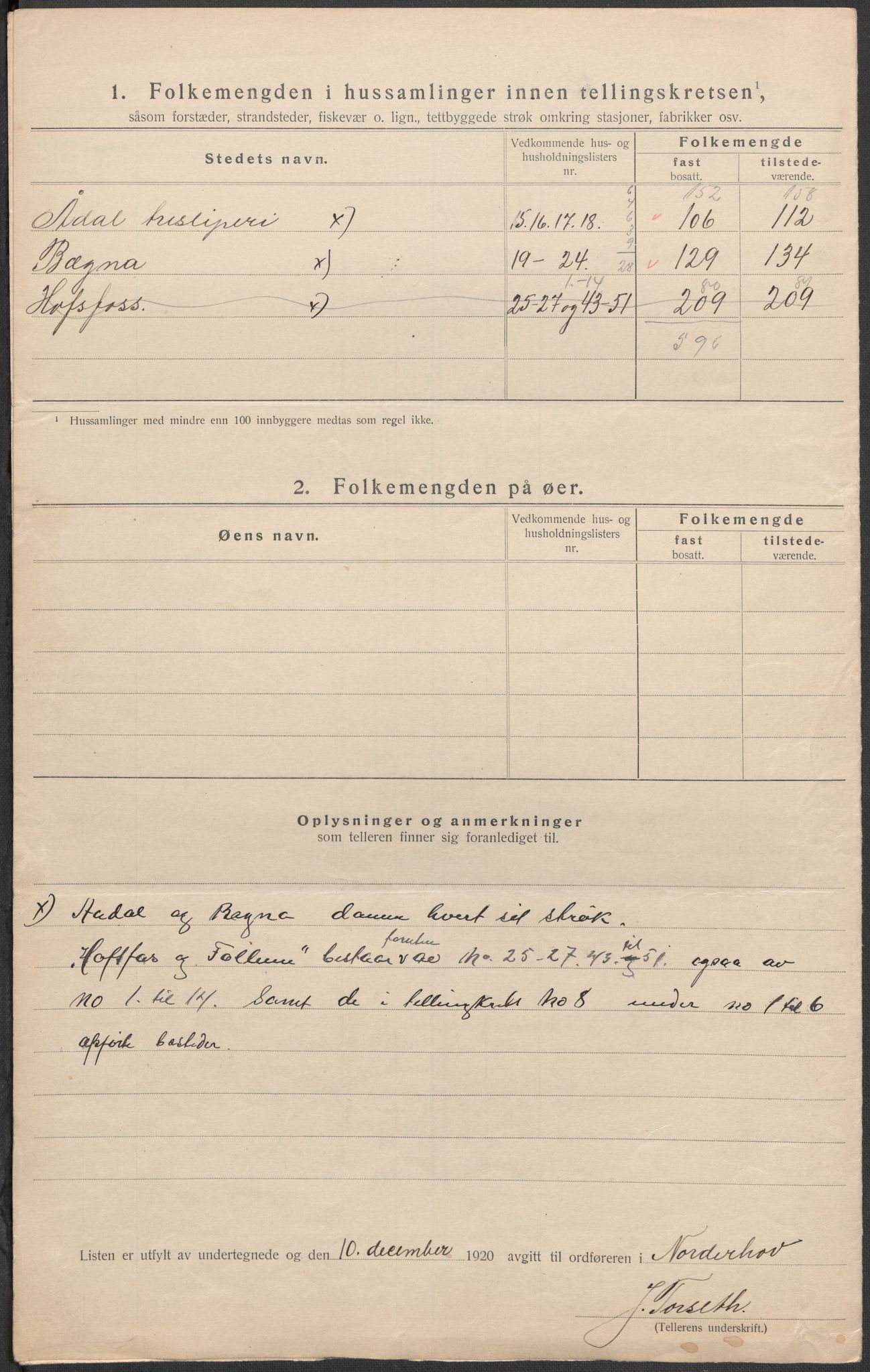 SAKO, 1920 census for Norderhov, 1920, p. 32