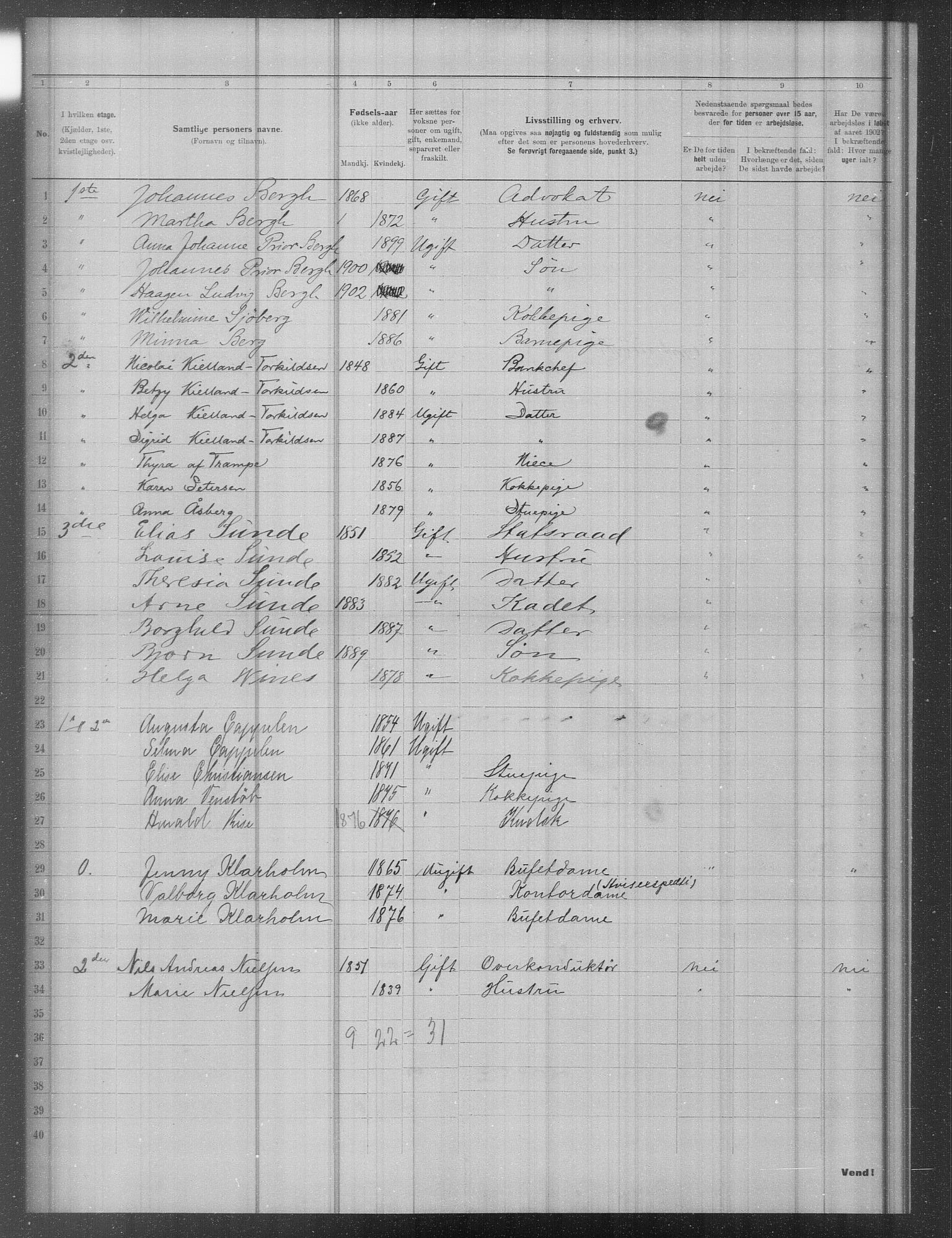 OBA, Municipal Census 1902 for Kristiania, 1902, p. 11310