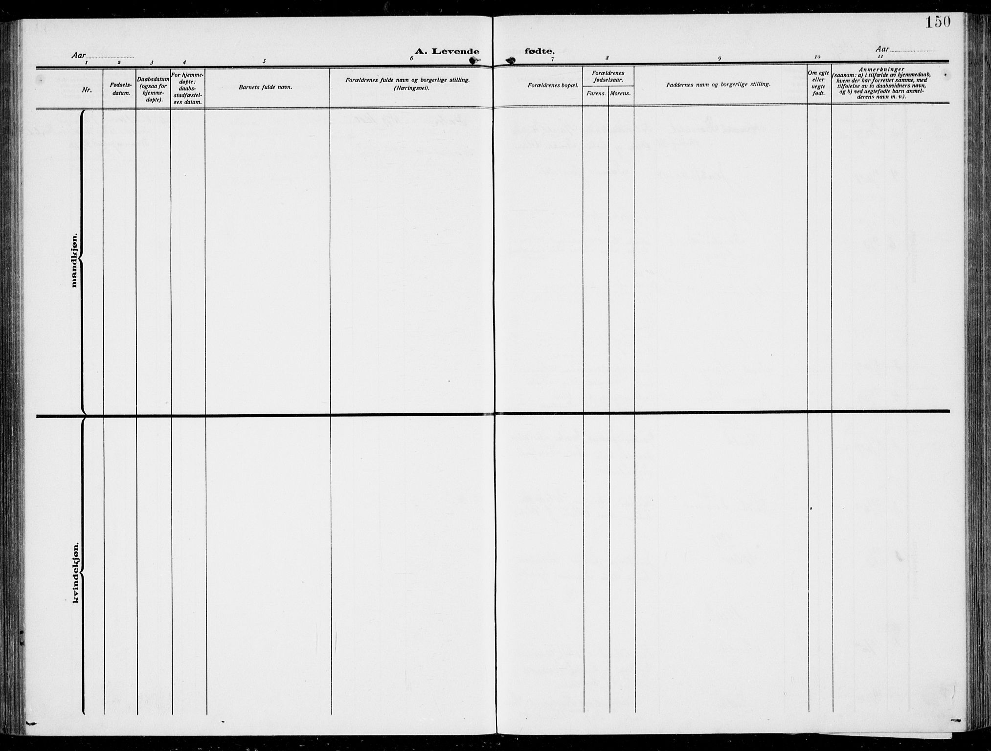 Hurum kirkebøker, AV/SAKO-A-229/F/Fa/L0016: Parish register (official) no. 16, 1899-1918, p. 150