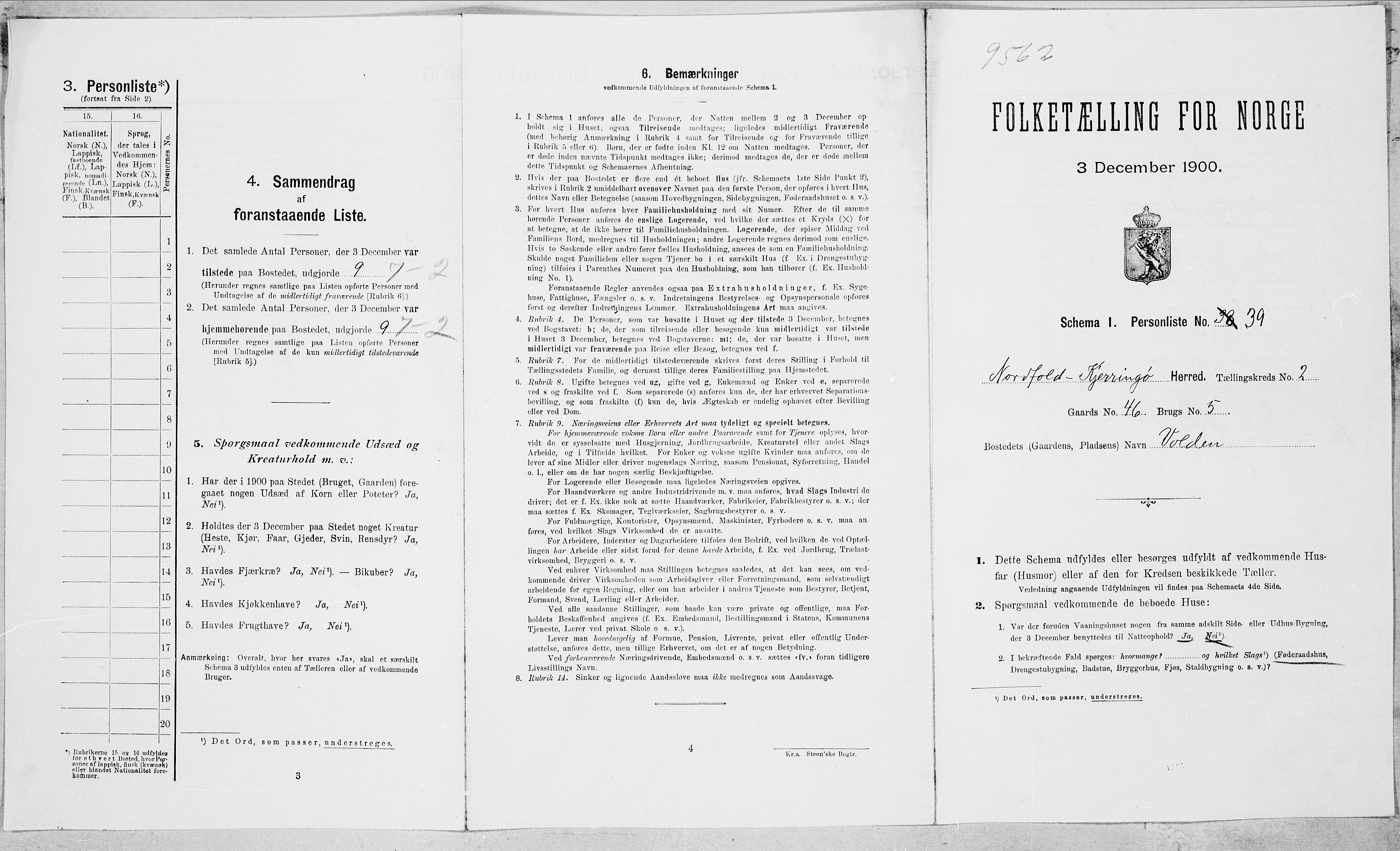 SAT, 1900 census for Nordfold-Kjerringøy, 1900, p. 214