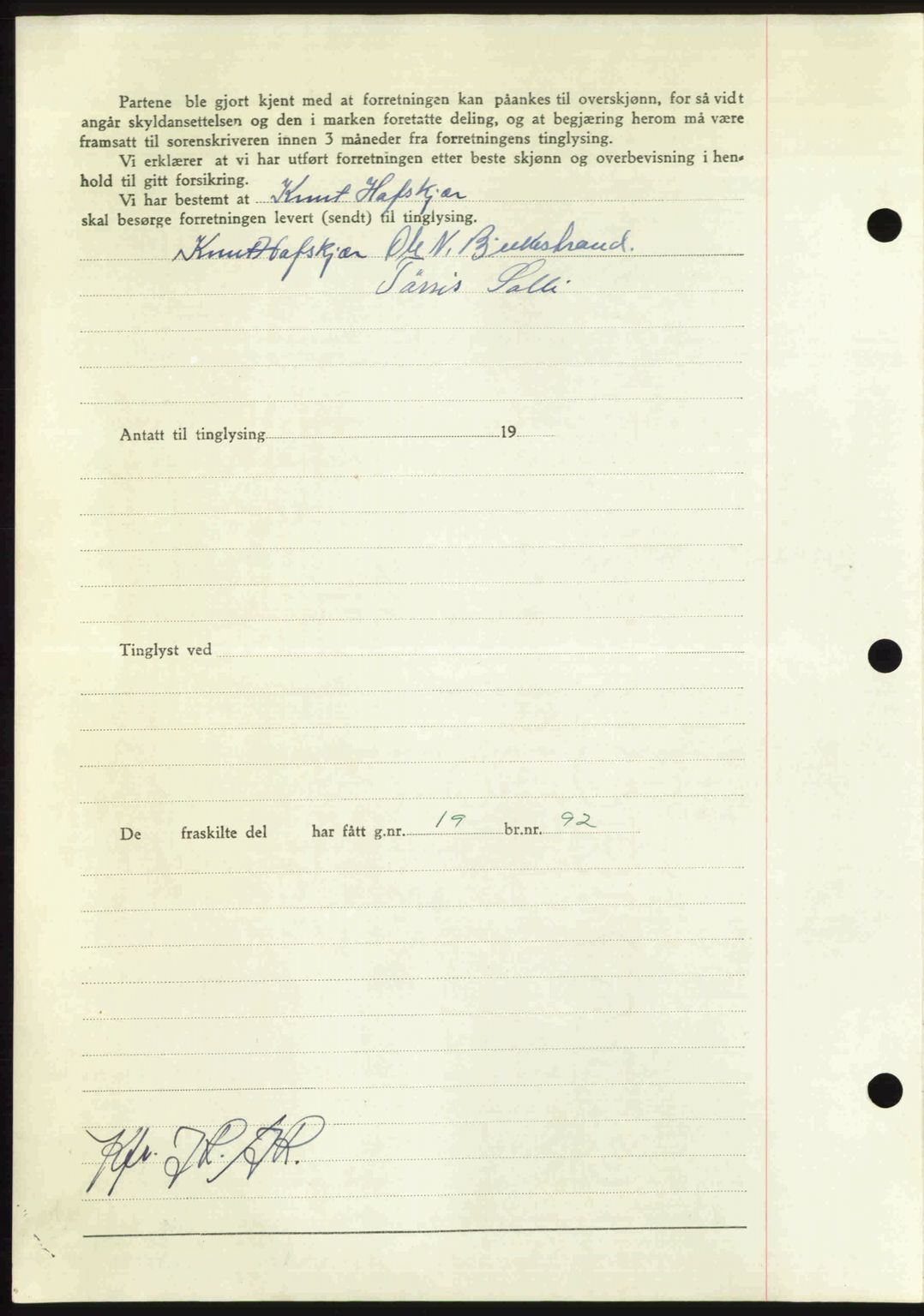 Nordmøre sorenskriveri, AV/SAT-A-4132/1/2/2Ca: Mortgage book no. A117, 1950-1950, Diary no: : 4069/1950