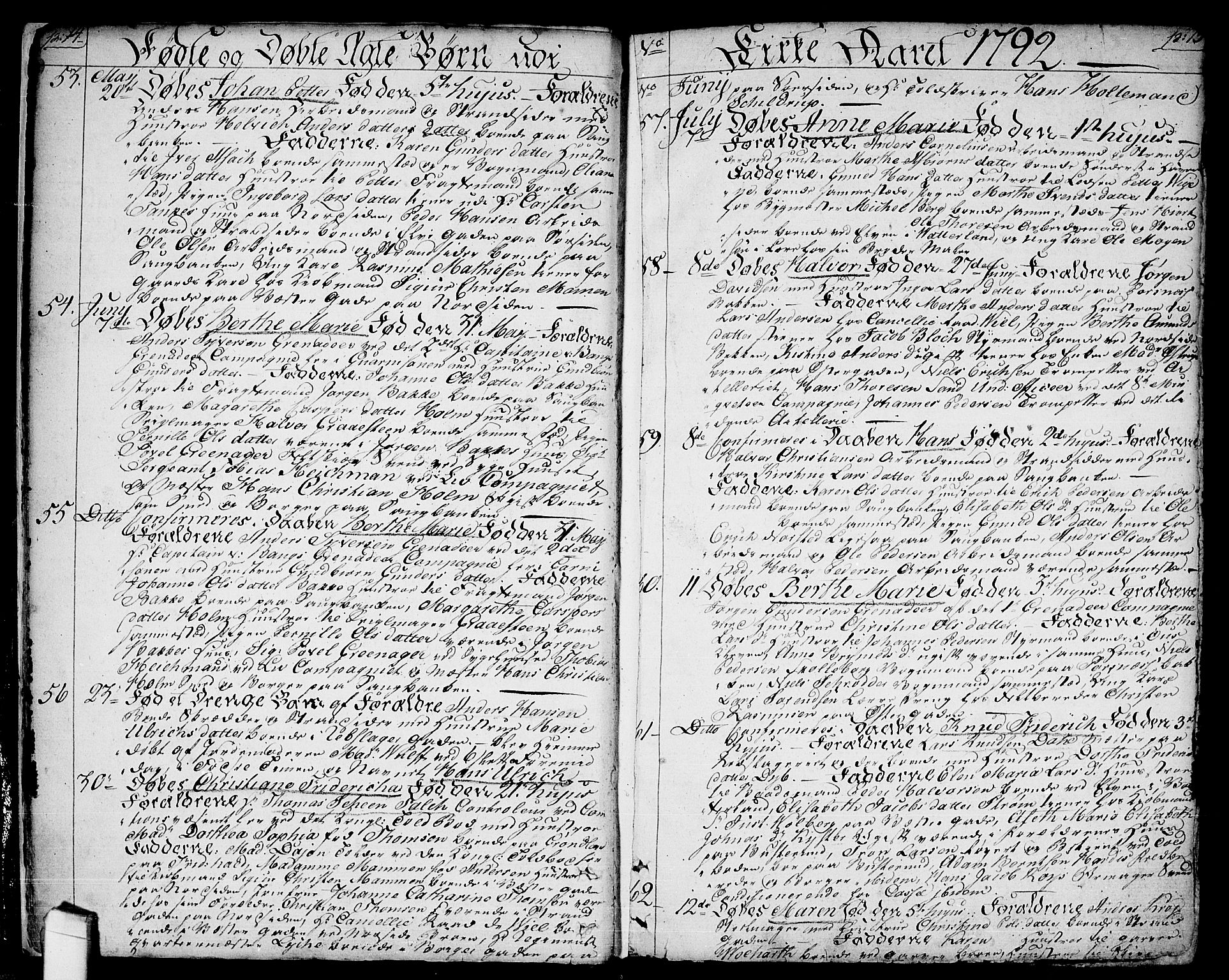 Halden prestekontor Kirkebøker, SAO/A-10909/F/Fa/L0002: Parish register (official) no. I 2, 1792-1812, p. 14-15