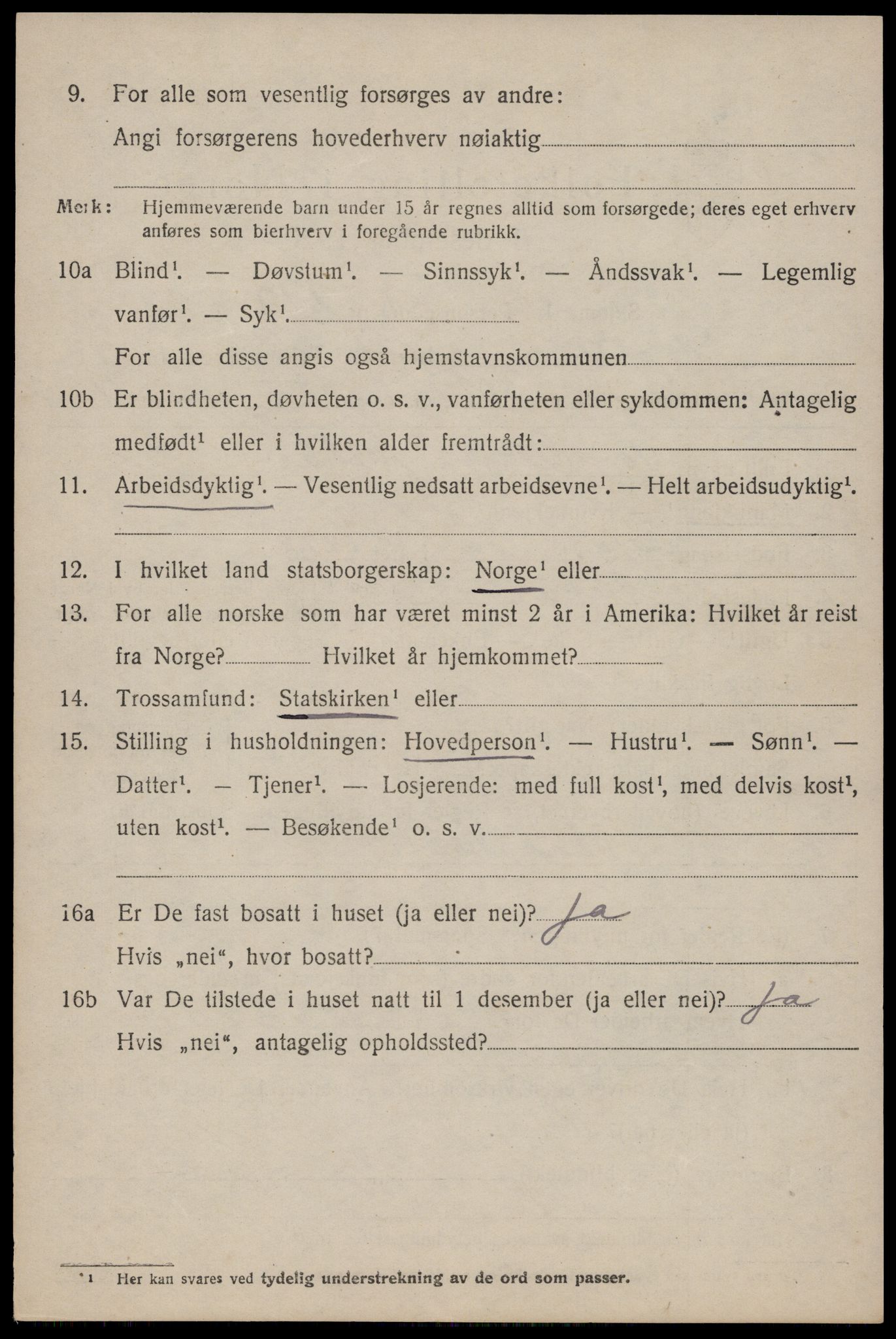SAST, 1920 census for Skjold, 1920, p. 4821