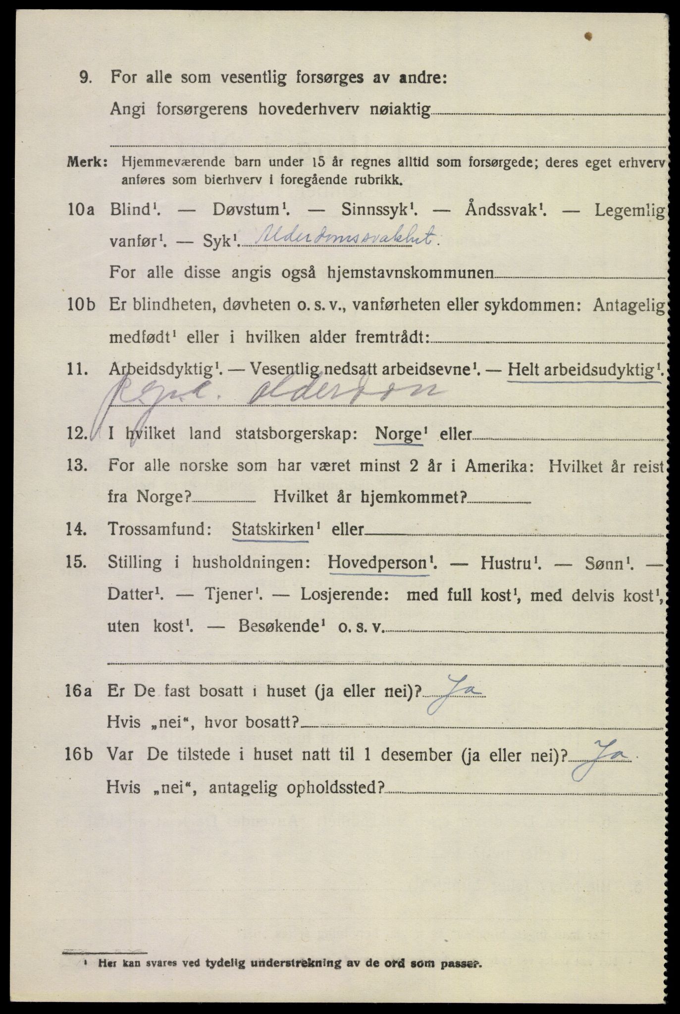 SAKO, 1920 census for Tinn, 1920, p. 4347