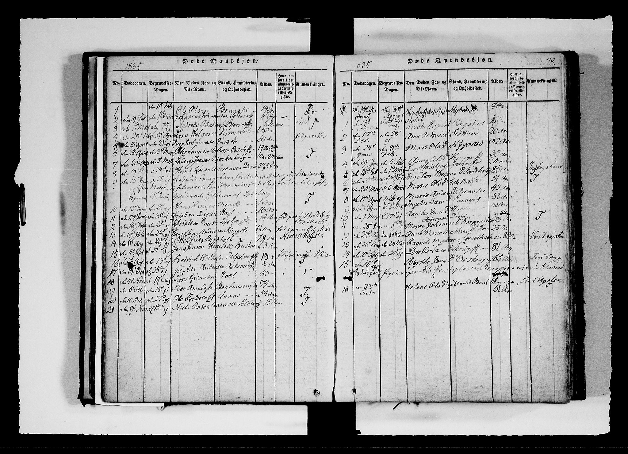 Hobøl prestekontor Kirkebøker, AV/SAO-A-2002/F/Fa/L0002: Parish register (official) no. I 2, 1814-1841, p. 118