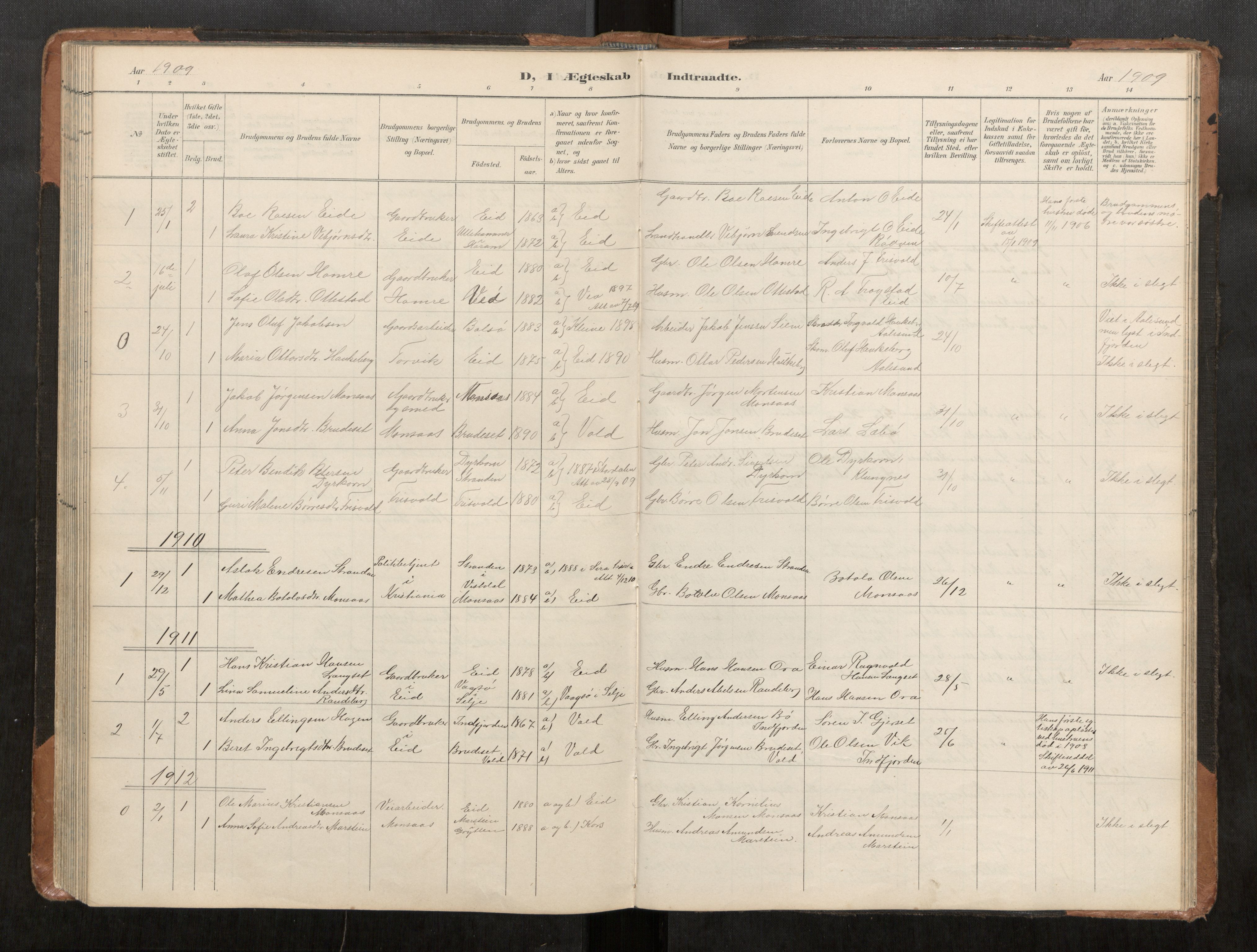 Ministerialprotokoller, klokkerbøker og fødselsregistre - Møre og Romsdal, AV/SAT-A-1454/542/L0561: Parish register (copy) no. 542C03, 1893-1931