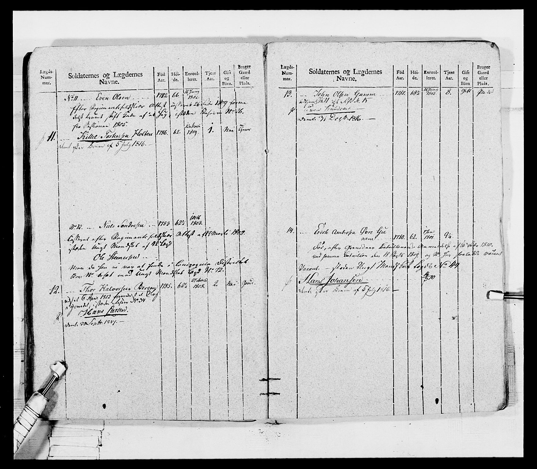 Generalitets- og kommissariatskollegiet, Det kongelige norske kommissariatskollegium, AV/RA-EA-5420/E/Eh/L0116: Telemarkske nasjonale infanteriregiment, 1810, p. 362