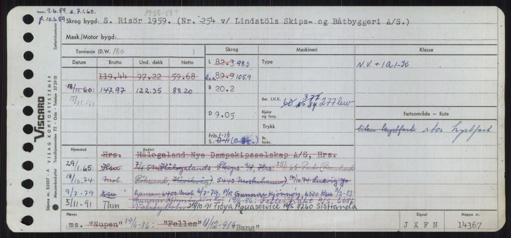 Sjøfartsdirektoratet med forløpere, Skipsmålingen, RA/S-1627/H/Ha/L0001/0001: Fartøy, A-Eig / Fartøy A-Bjøn, p. 637