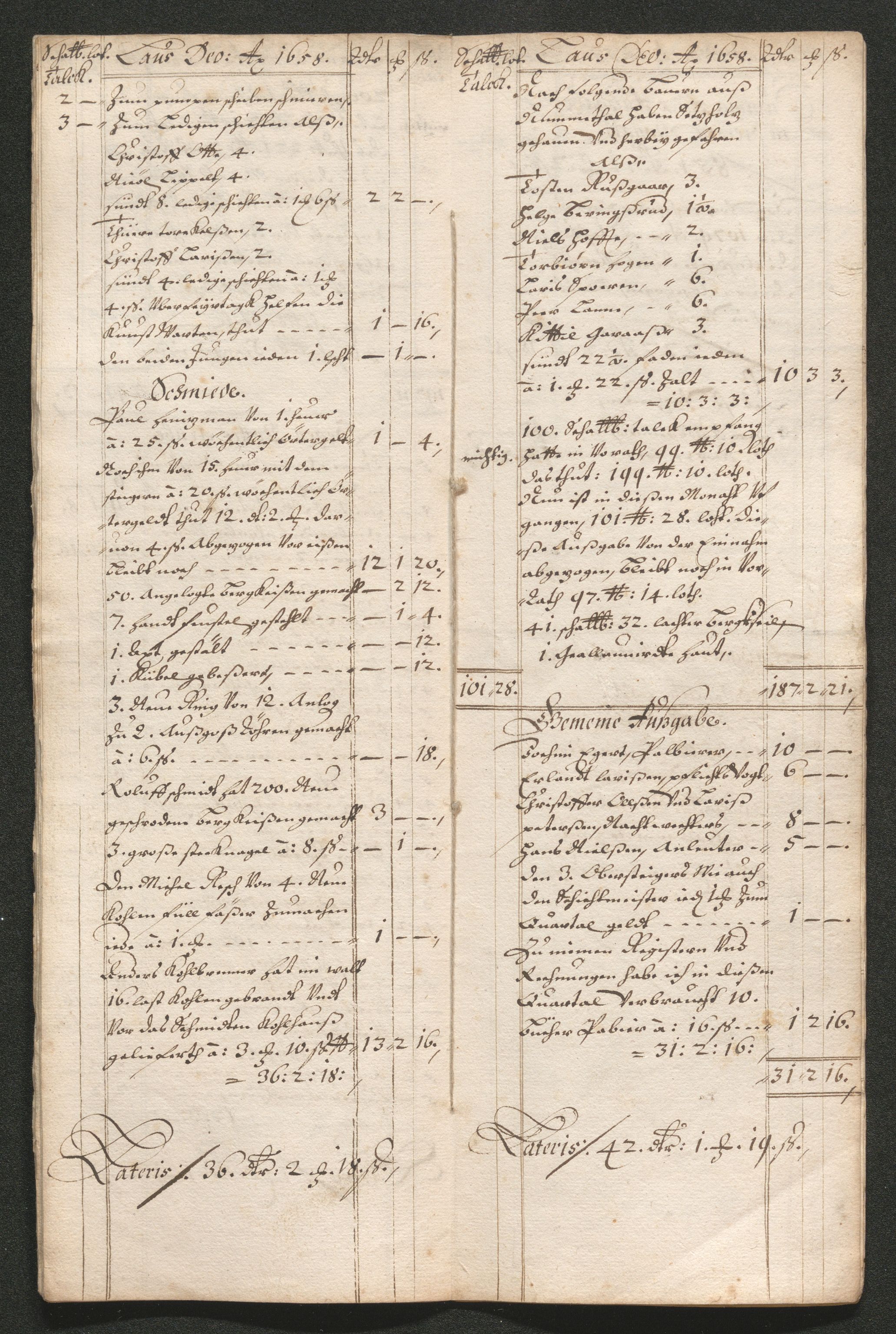 Kongsberg Sølvverk 1623-1816, AV/SAKO-EA-3135/001/D/Dc/Dcd/L0033: Utgiftsregnskap for gruver m.m. , 1658, p. 166