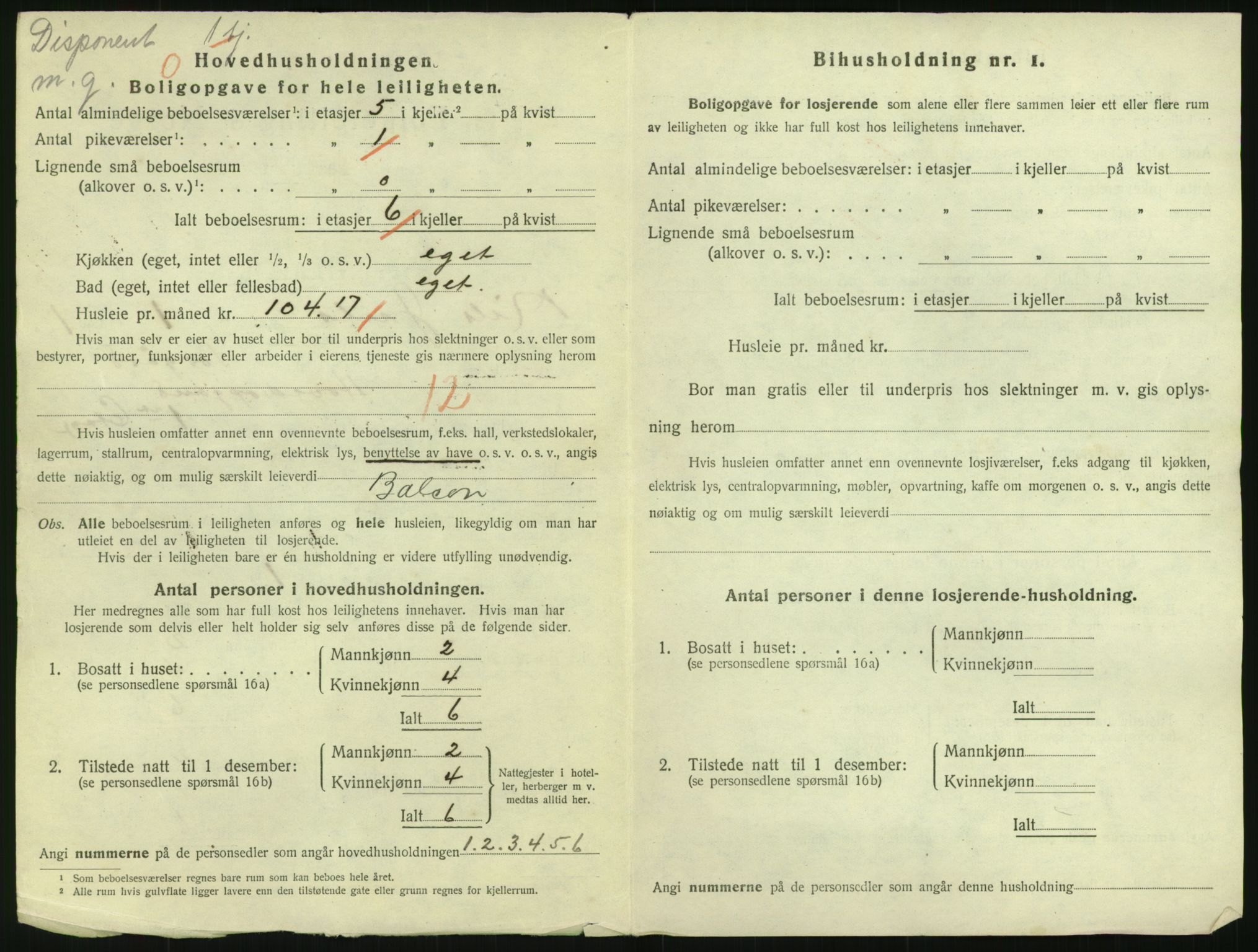 SAO, 1920 census for Kristiania, 1920, p. 71124