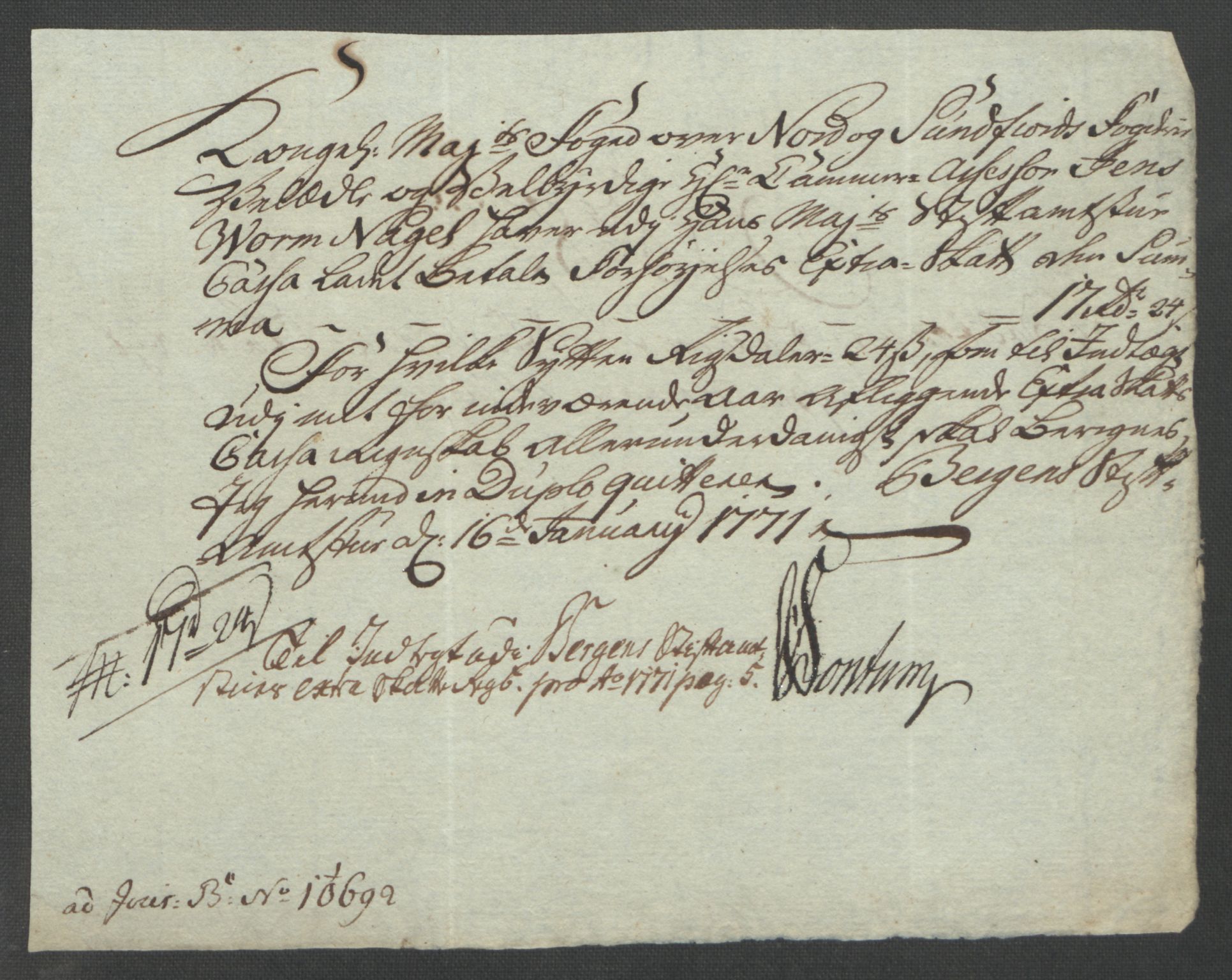 Rentekammeret inntil 1814, Reviderte regnskaper, Fogderegnskap, AV/RA-EA-4092/R53/L3550: Ekstraskatten Sunn- og Nordfjord, 1762-1771, p. 325