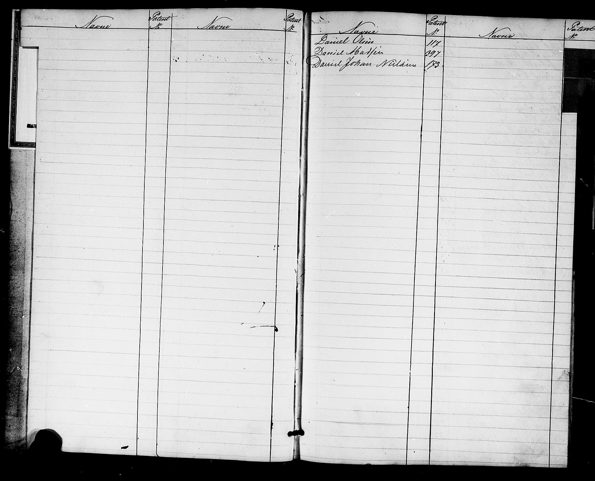 Tvedestrand mønstringskrets, SAK/2031-0011/F/Fa/L0002: Annotasjonsrulle nr 1-435 med register, U-24, 1860-1865, p. 3